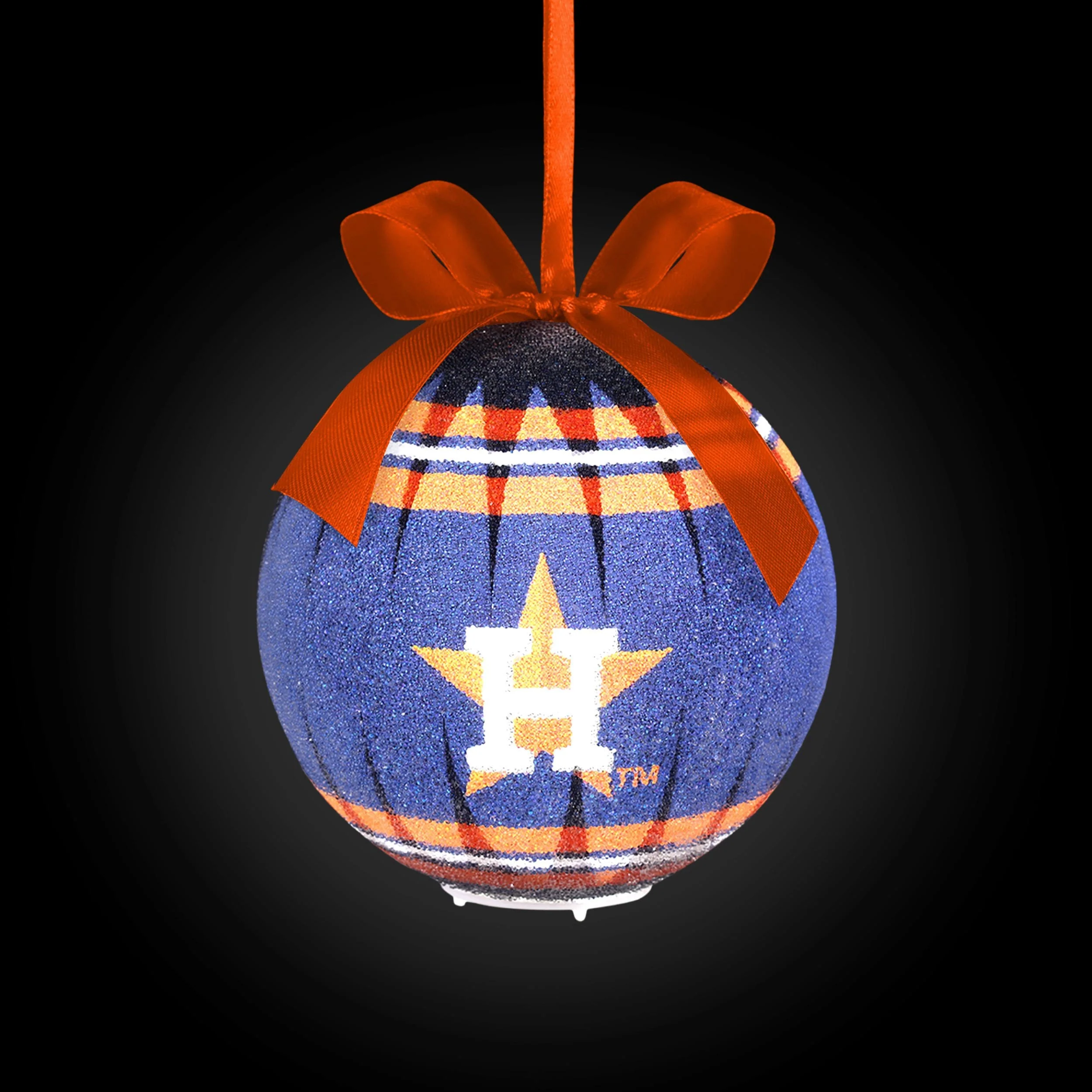 Houston Astros MLB LED Shatterproof Ball Ornament - Image 2