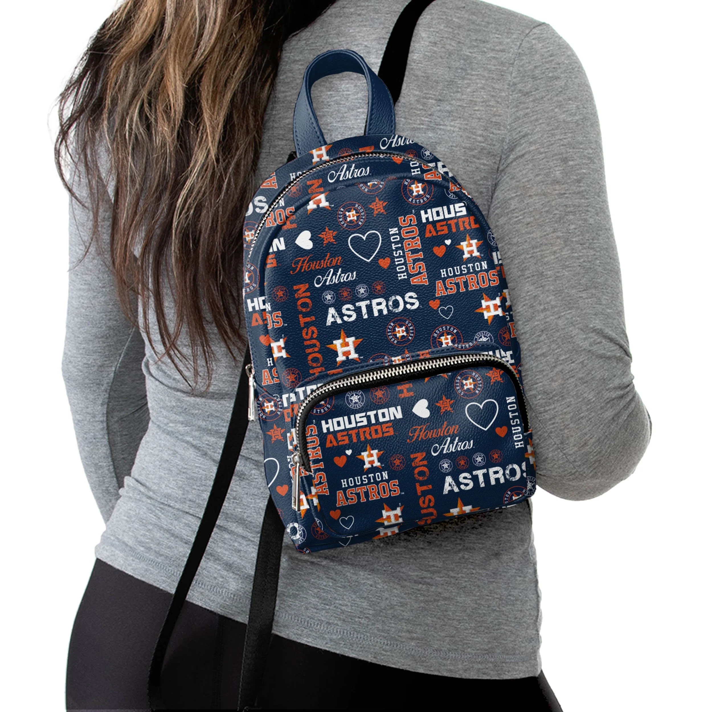 Houston Astros MLB Logo Love Mini Backpack - Image 2