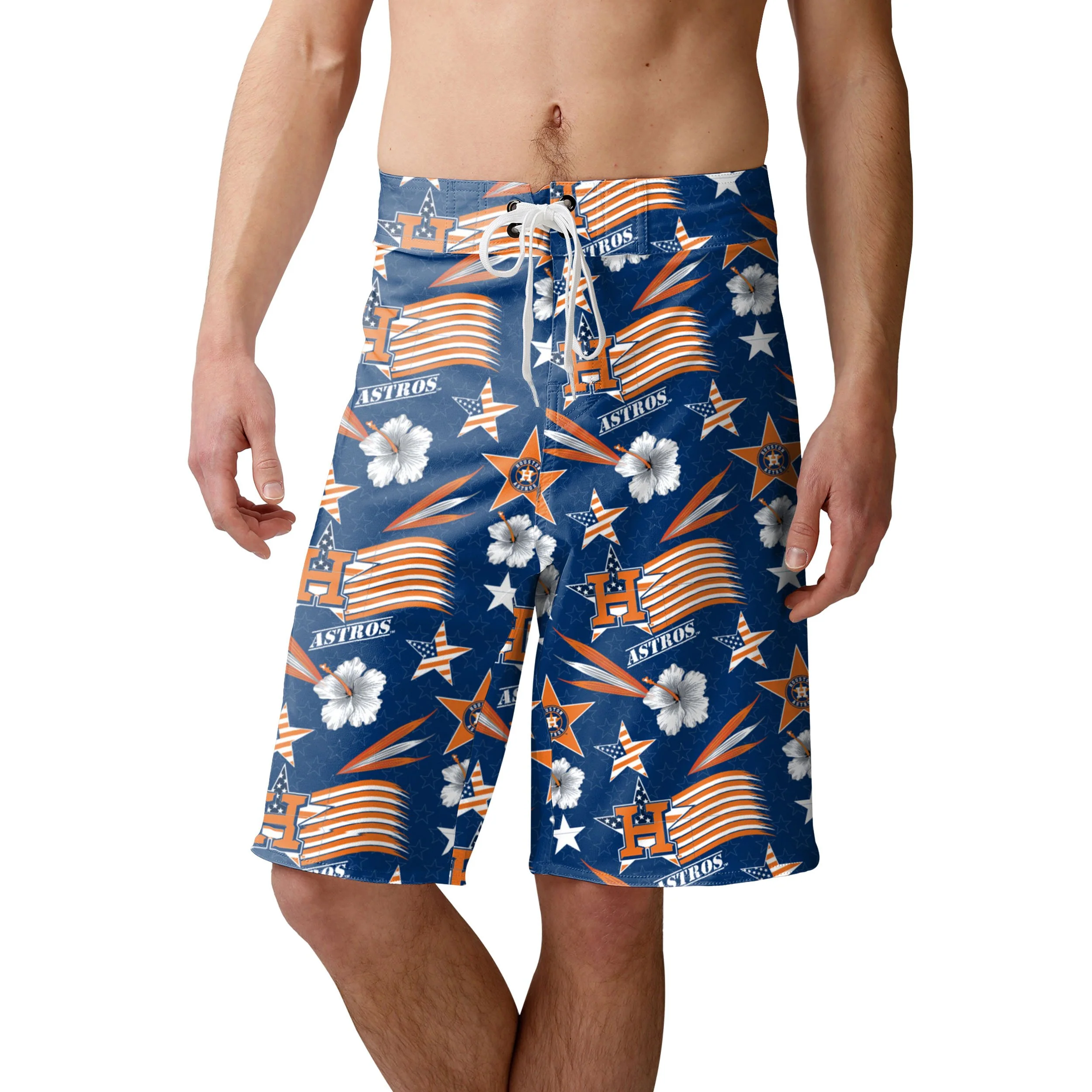 Houston Astros MLB Mens Americana Boardshorts - Image 2