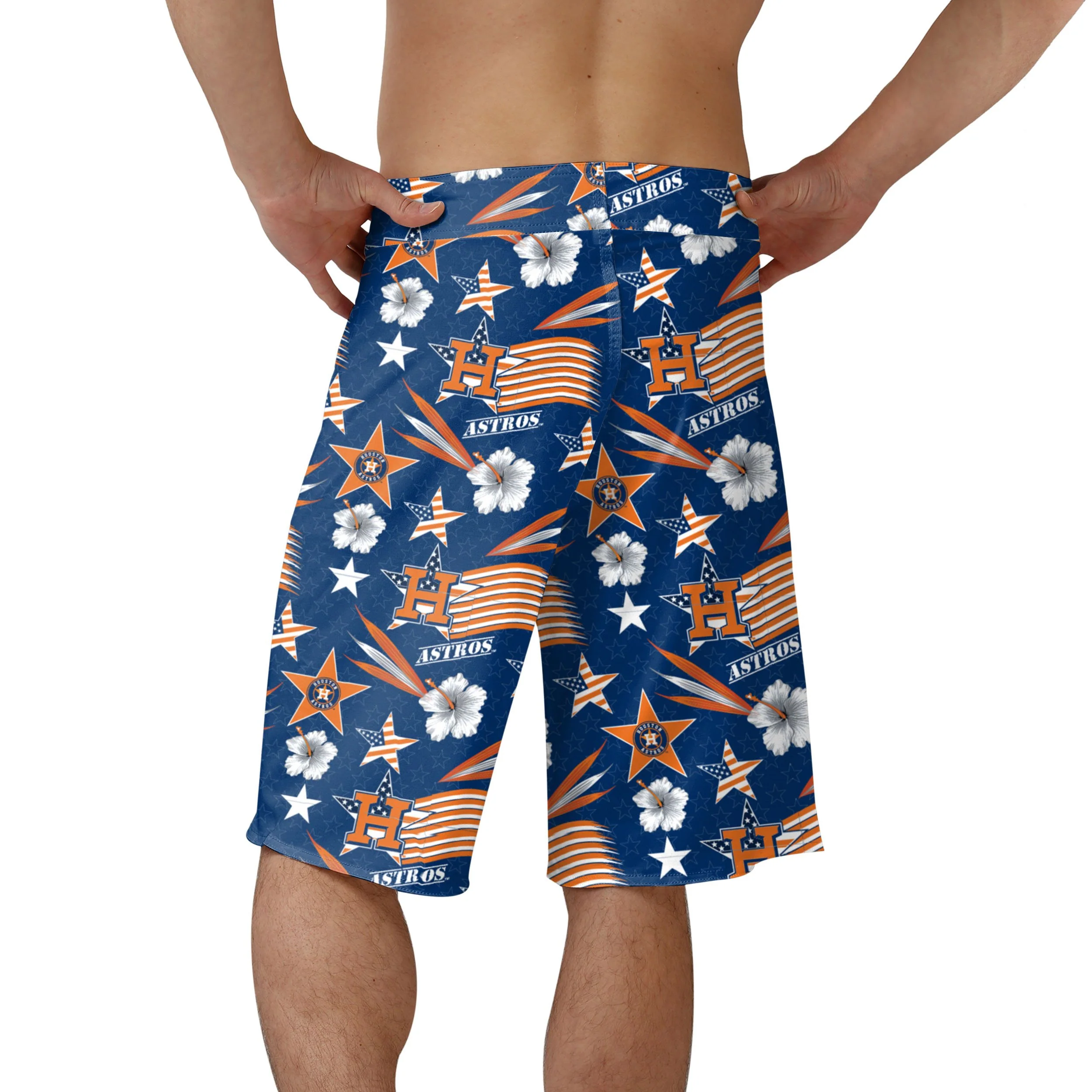 Houston Astros MLB Mens Americana Boardshorts - Image 3