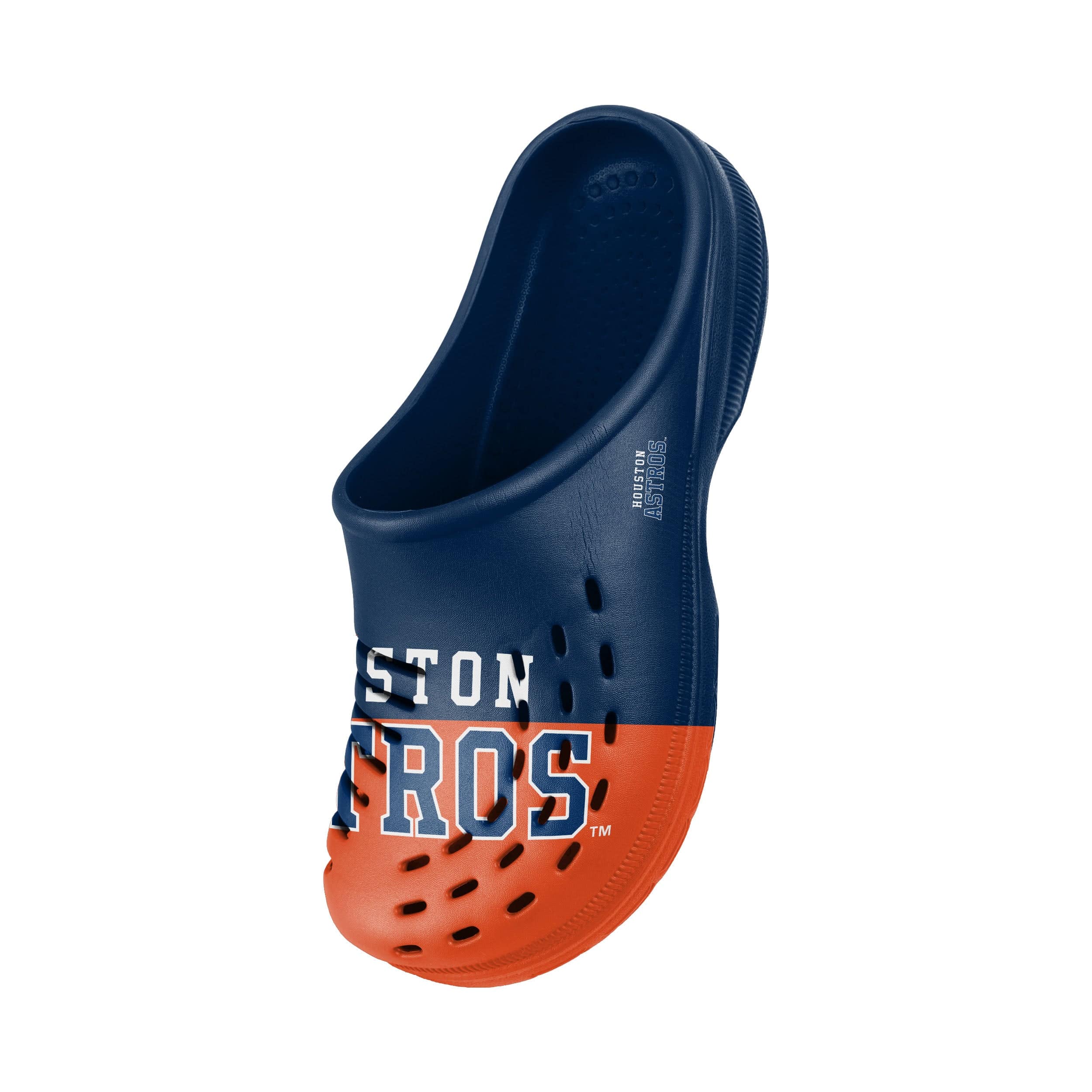 Houston Astros MLB Mens Colorblock Big Logo Clog - Image 3