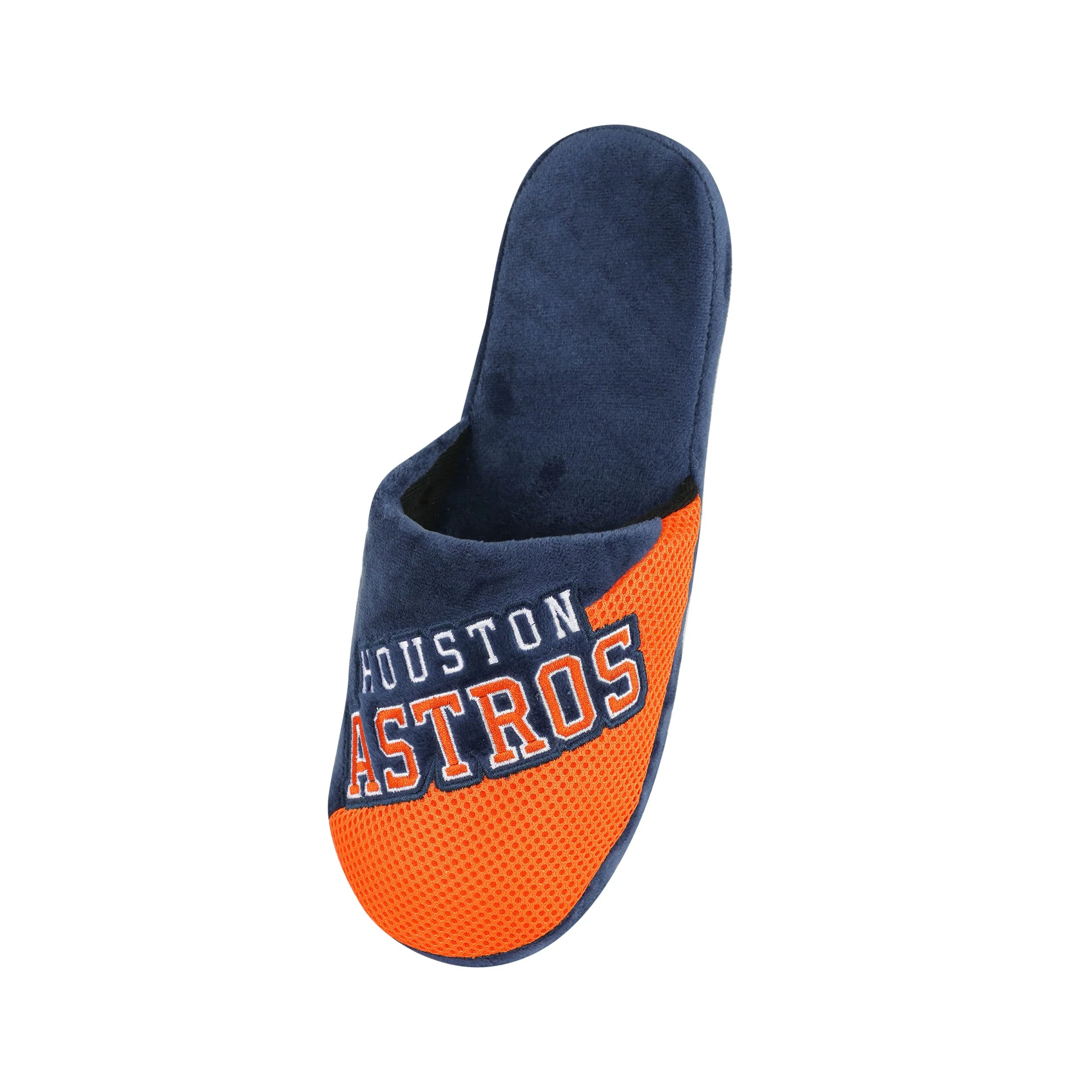 Houston Astros MLB Mens Logo Staycation Slippers - Image 3