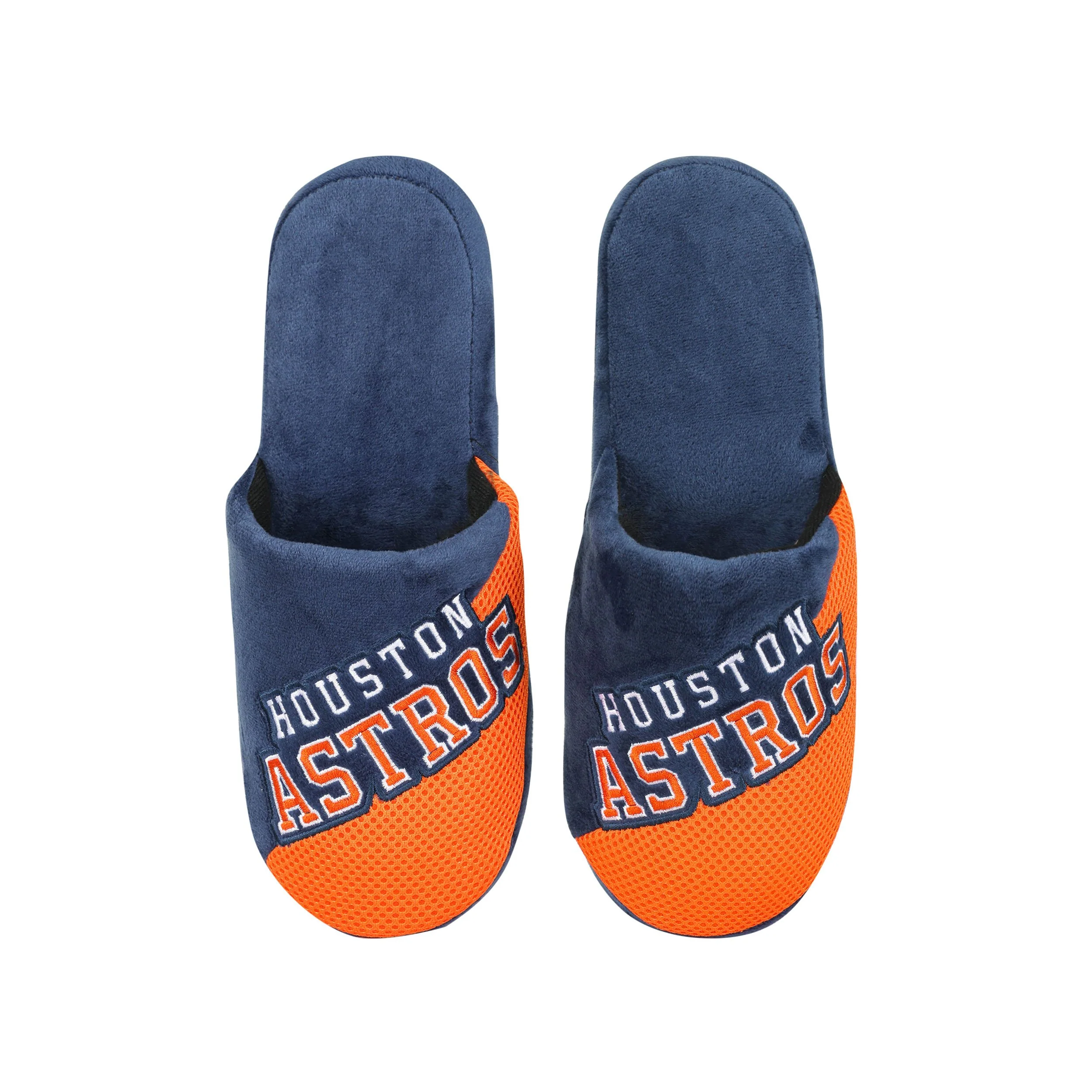Houston Astros MLB Mens Logo Staycation Slippers - Image 4