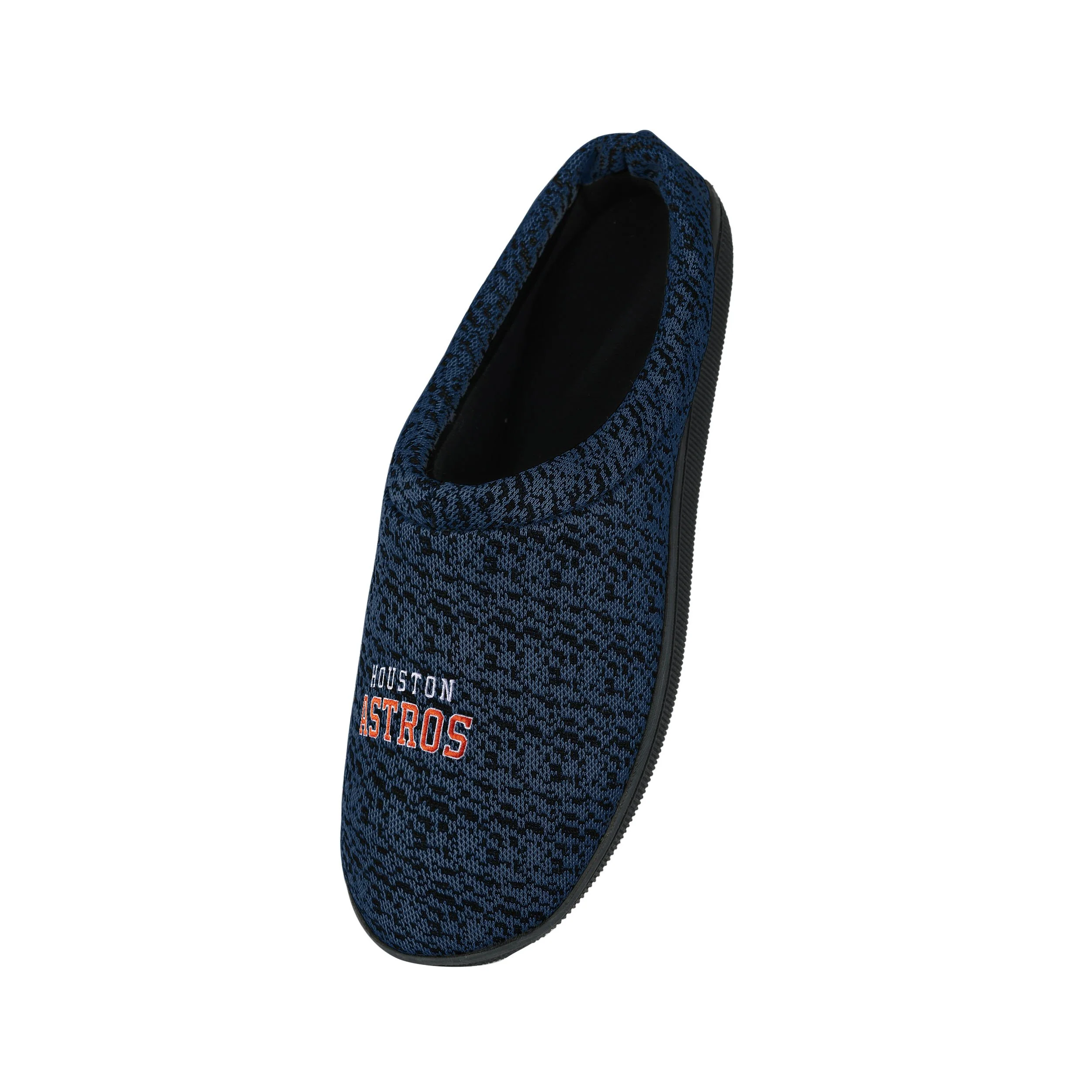Houston Astros MLB Mens Poly Knit Cup Sole Slippers - Image 3