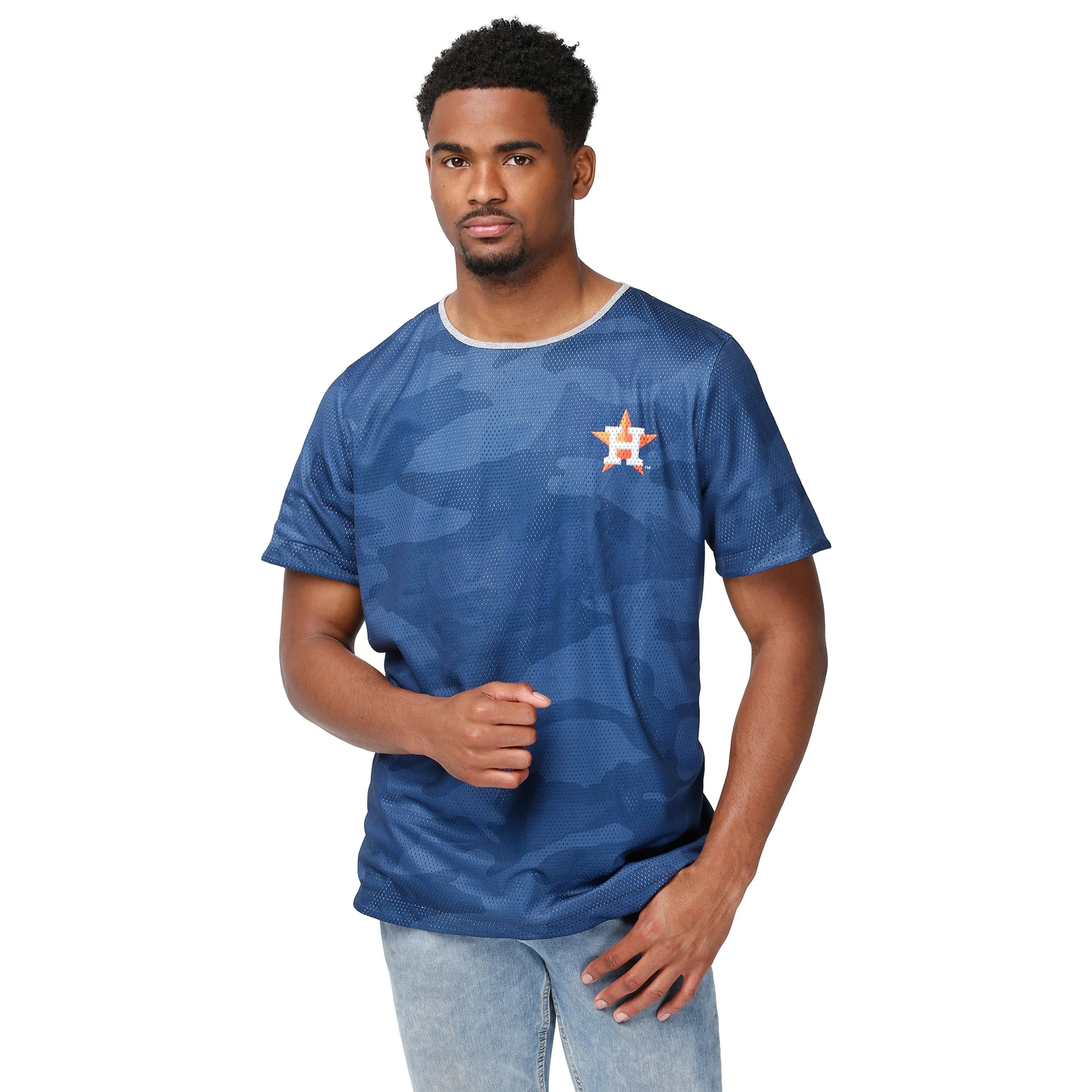 Houston Astros MLB Mens Reversible Mesh Matchup T-Shirt