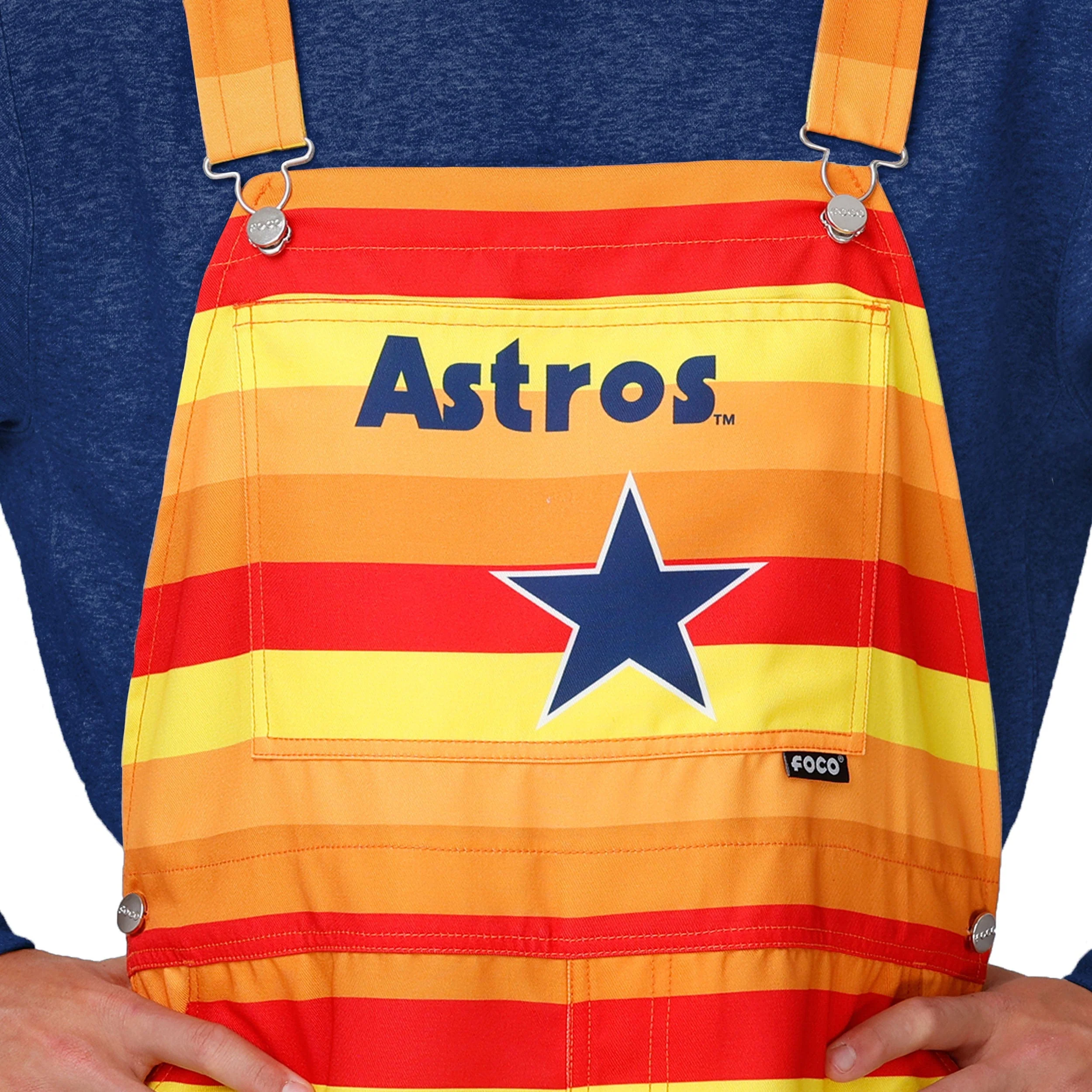 Houston Astros MLB Mens Throwback Thematic Bib Overalls - Image 4