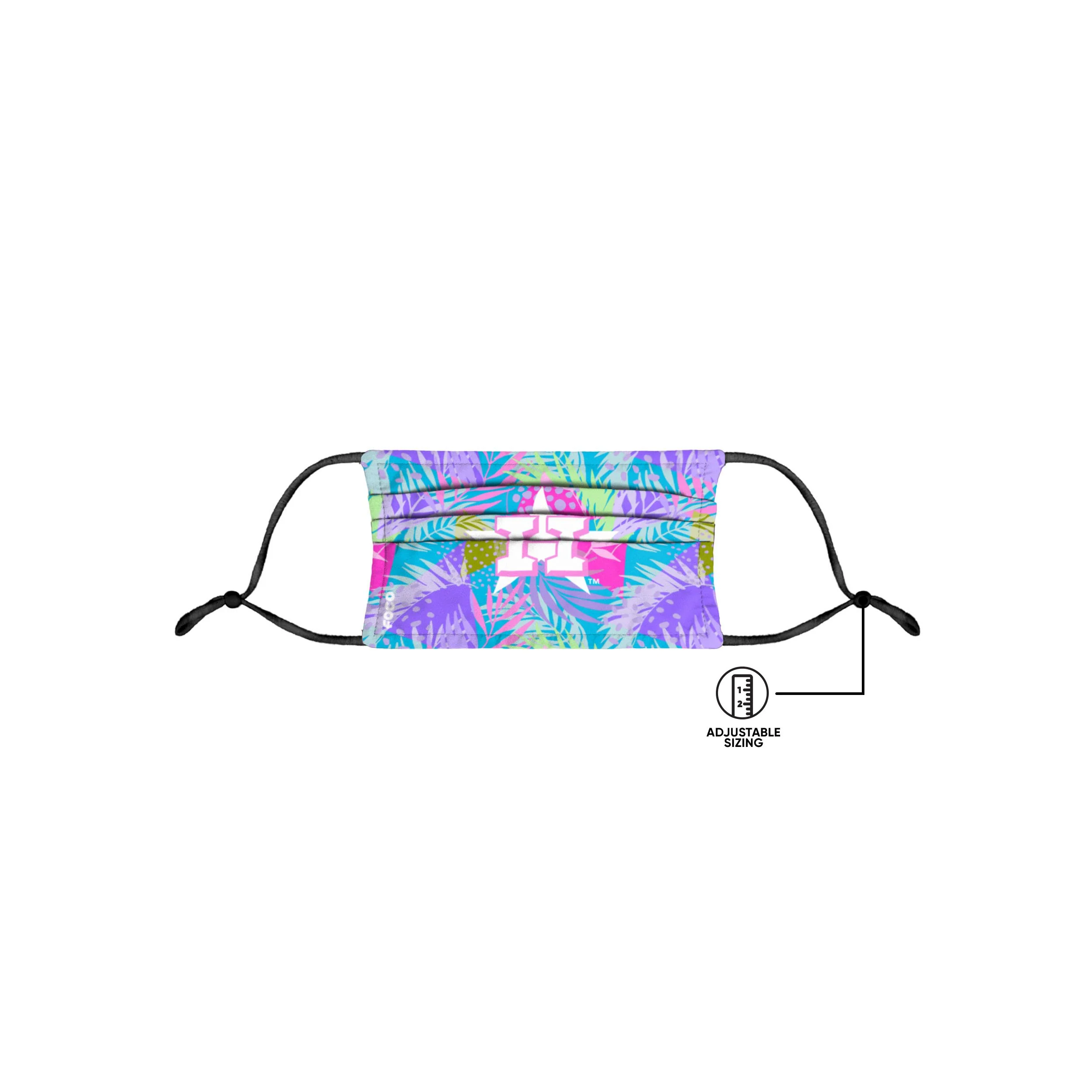 Houston Astros MLB Neon Floral 3 Pack Face Cover - Image 5