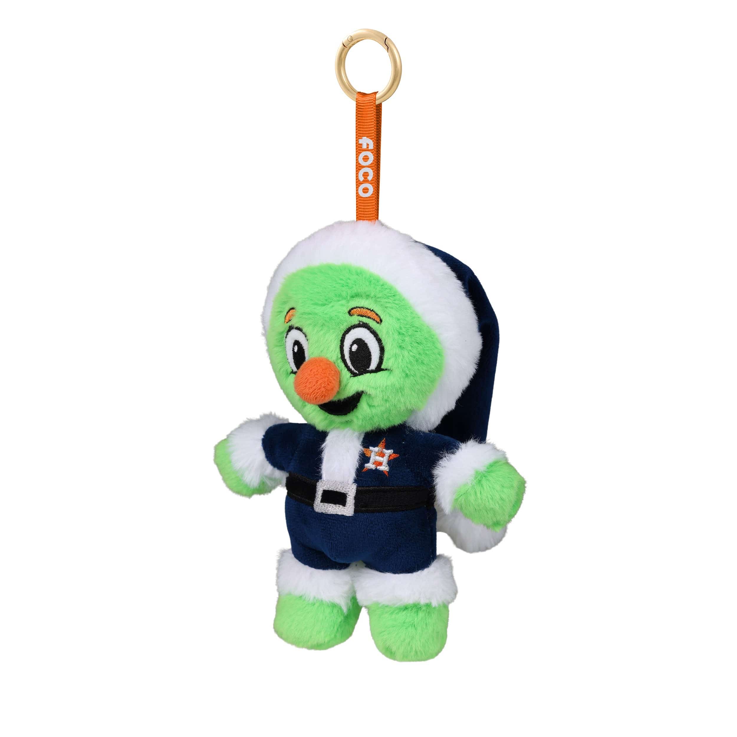 Houston Astros MLB Plush Mascot Santa Bag Charm Keychain - Image 3
