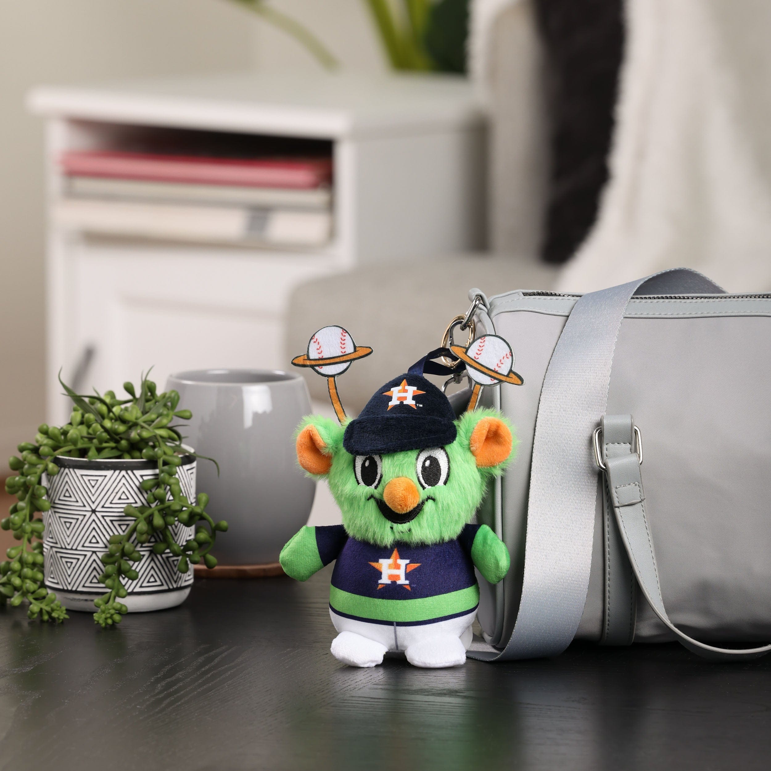 Houston Astros MLB Plush Teamie Beanie Mascot Bag Charm Keychain - Image 2