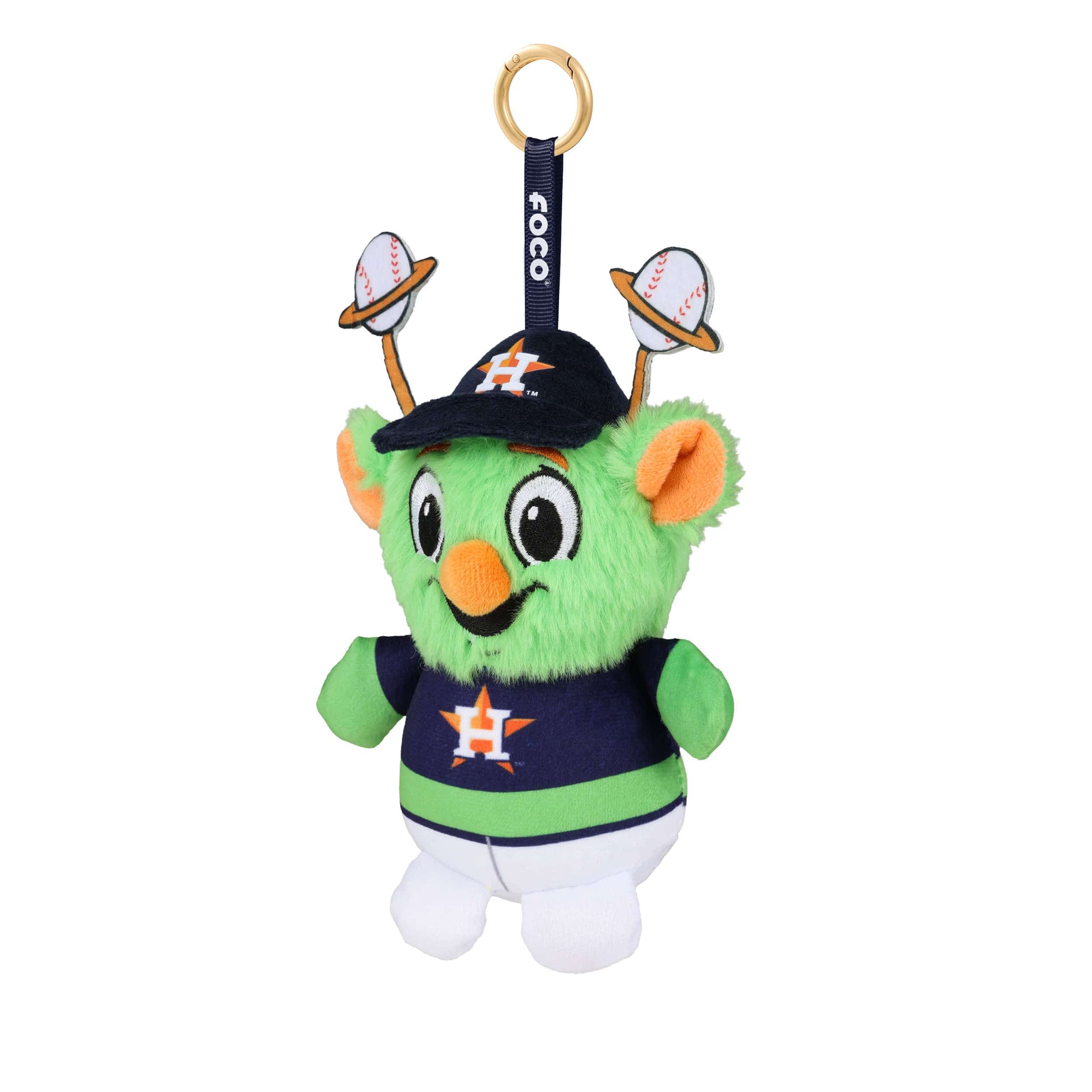 Houston Astros MLB Plush Teamie Beanie Mascot Bag Charm Keychain - Image 3