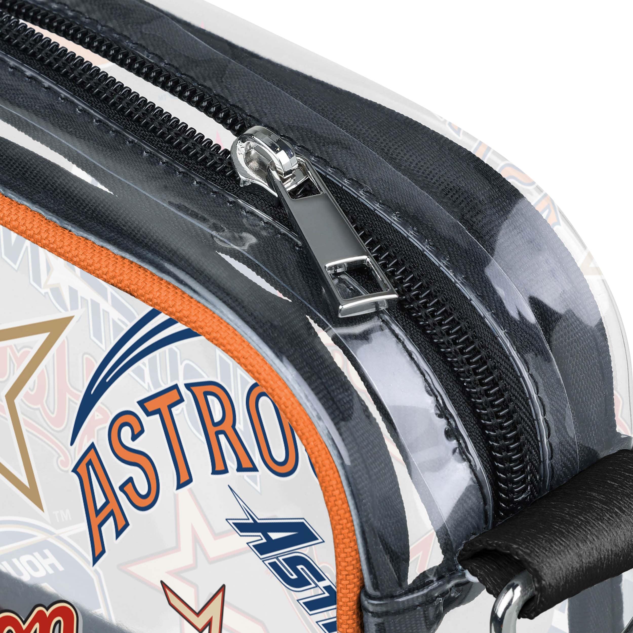 Houston Astros MLB Repeat Retro Print Clear Crossbody Bag - Image 4