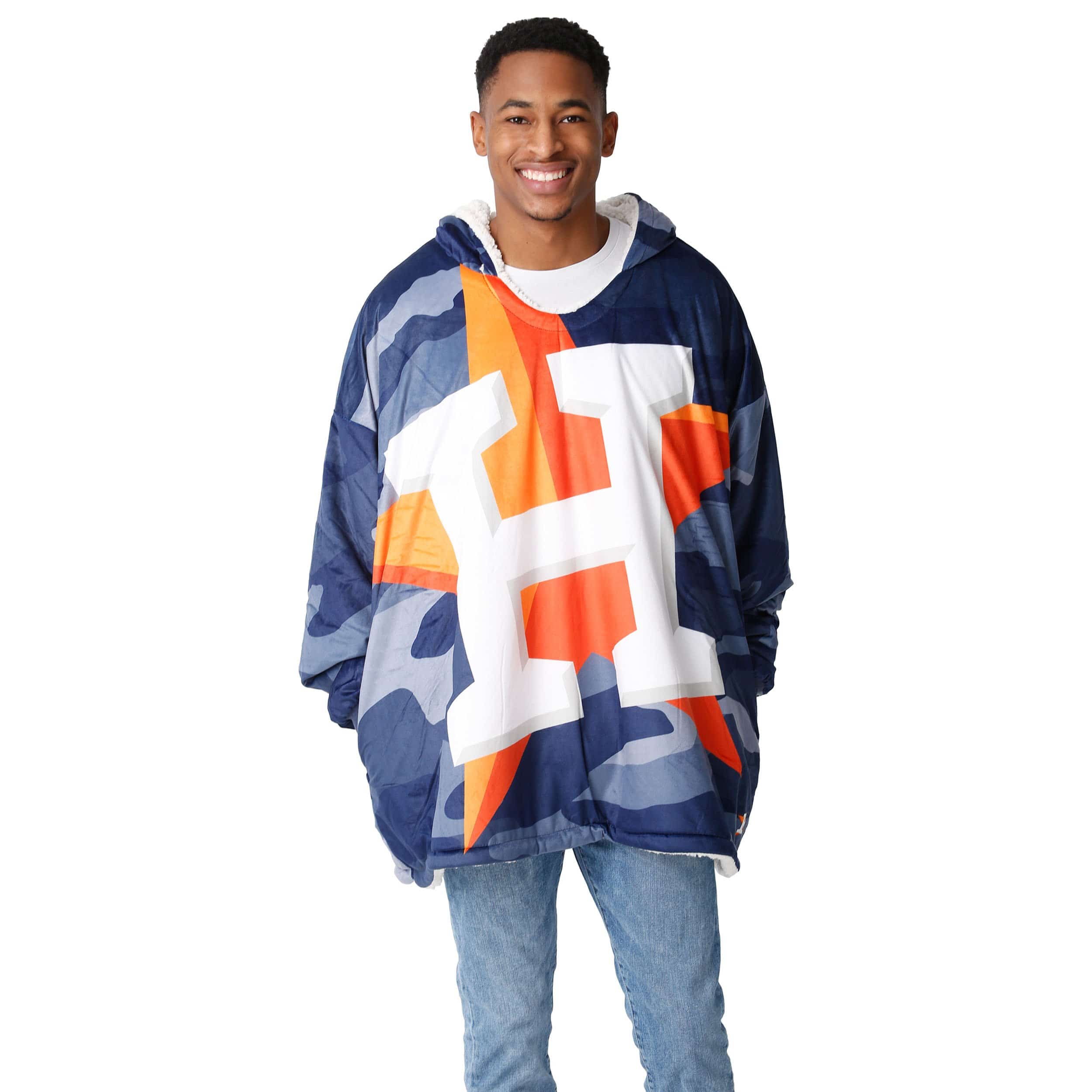 Houston Astros MLB Reversible Team Color Camo Hoodeez - Image 3