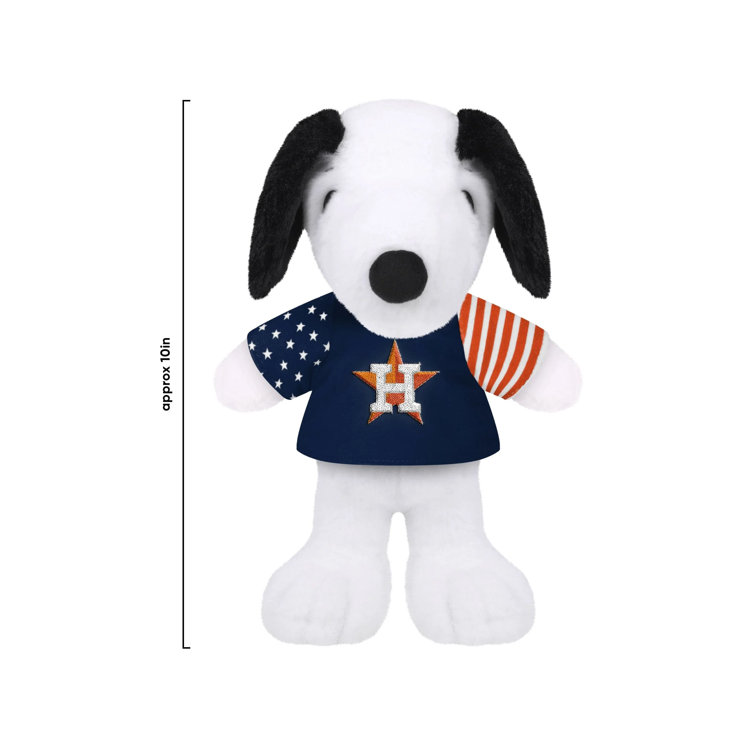 Houston Astros MLB USA Flag Snoopy Peanuts Team Jersey Plush - Image 3
