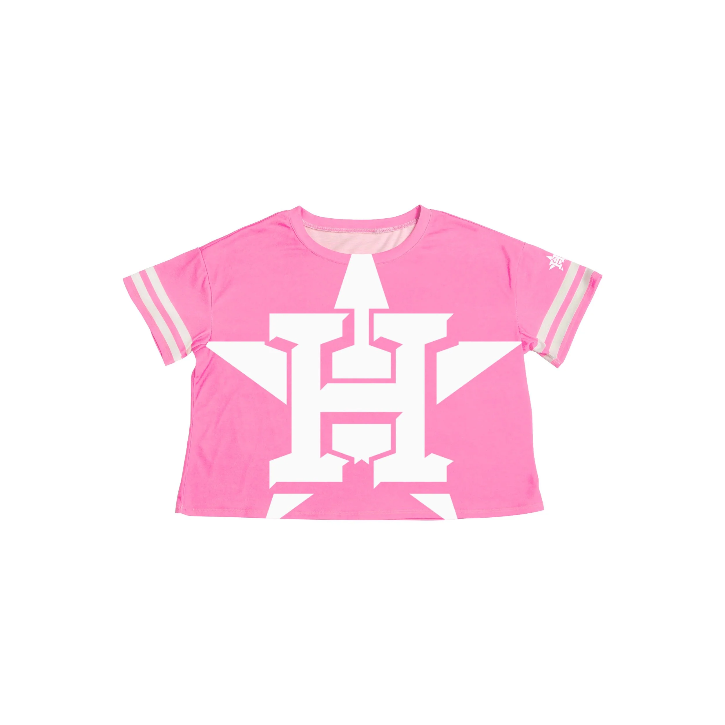 Houston Astros MLB Womens Highlights Crop Top - Image 4