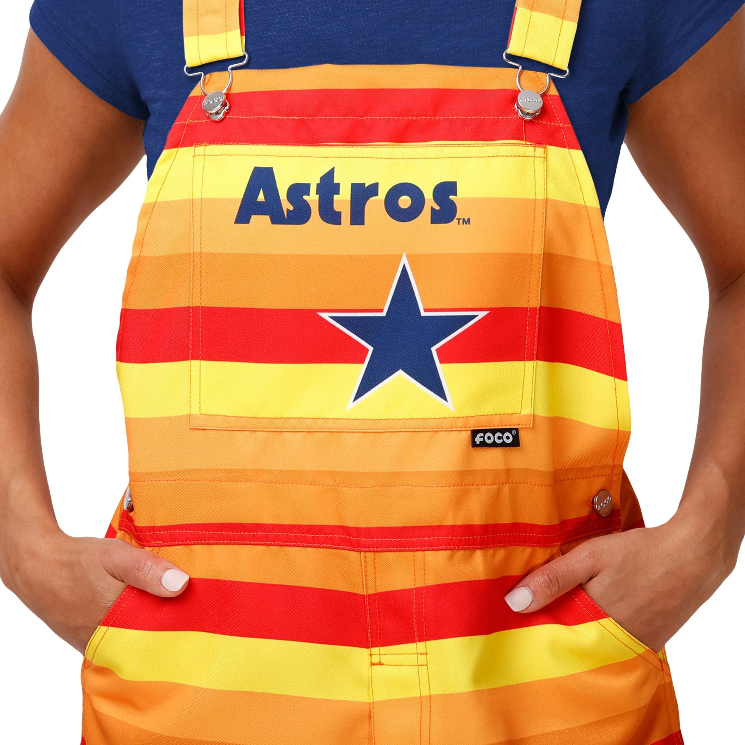 Houston Astros MLB Womens Throwback Thematic Bib Overalls - Image 4