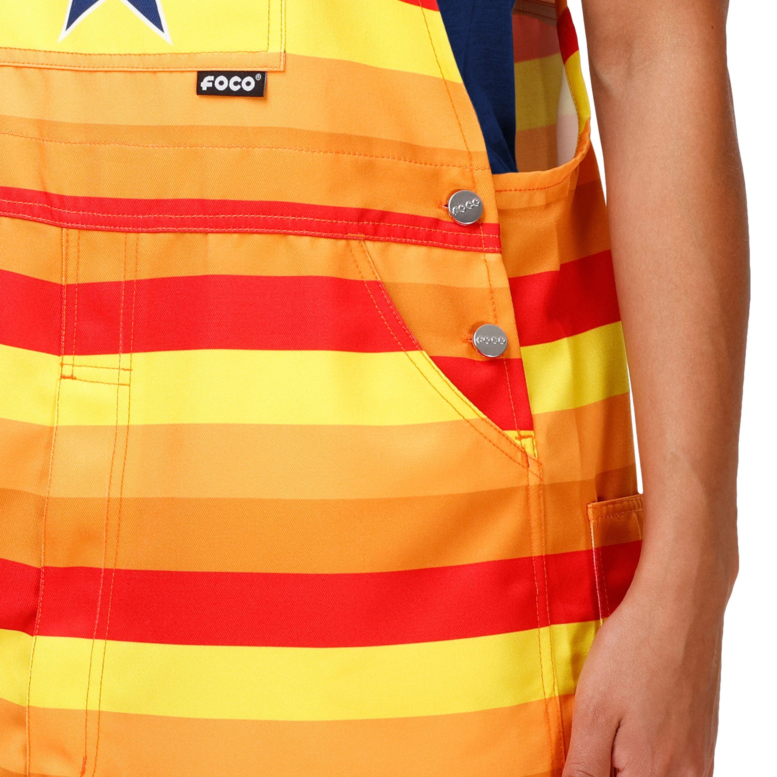 Houston Astros MLB Womens Throwback Thematic Bib Overalls - Image 5