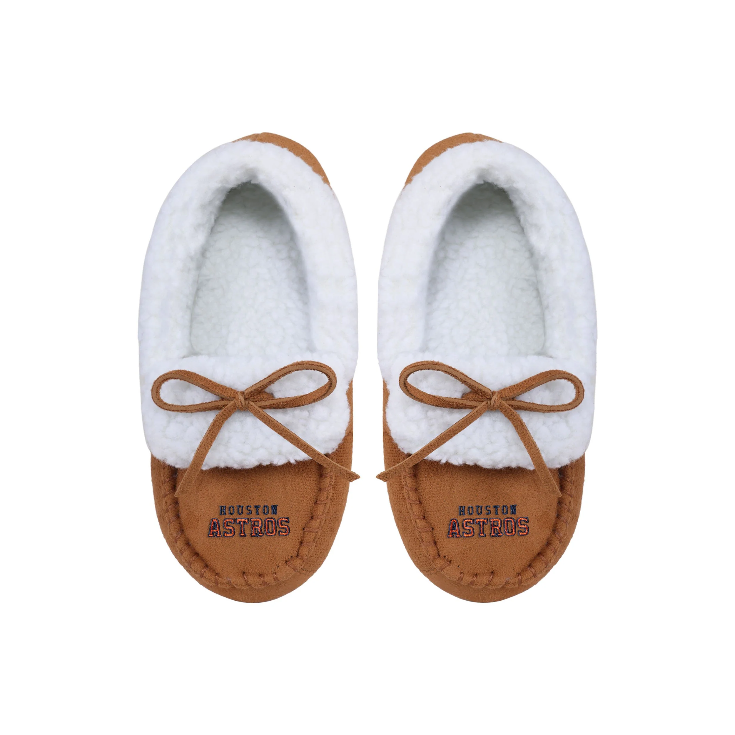 Houston Astros MLB Youth Moccasin Slippers - Image 4