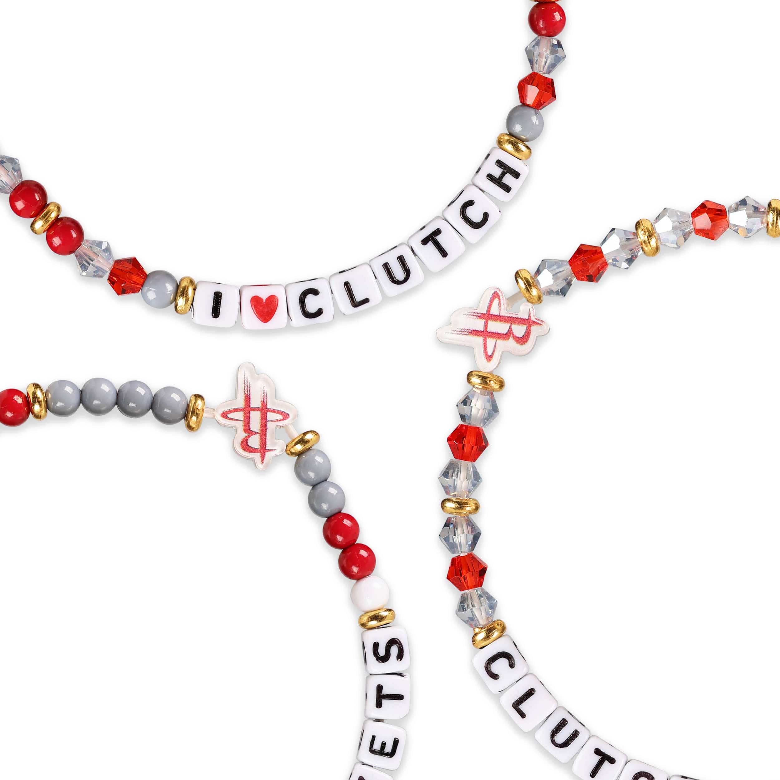 Houston Rockets NBA 3 Pack Friendship Bracelet - Image 2