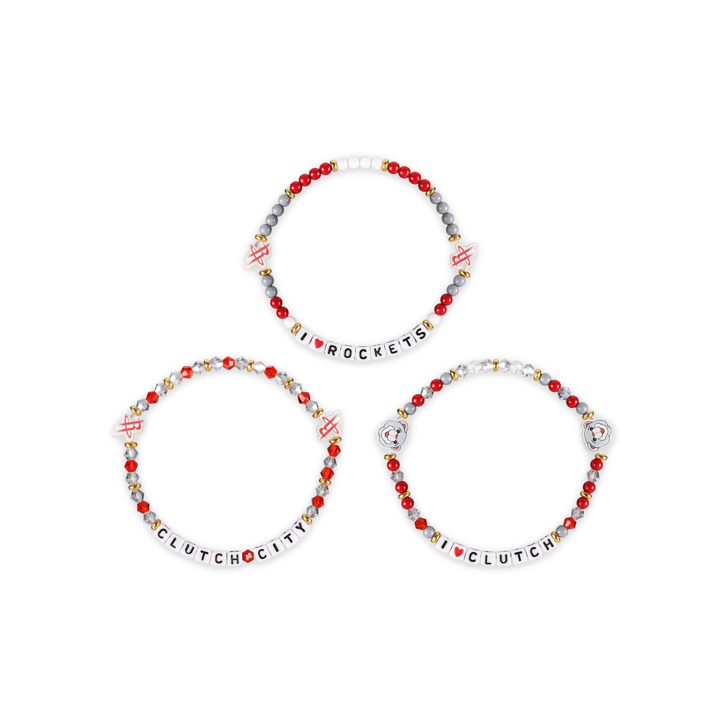 Houston Rockets NBA 3 Pack Friendship Bracelet - Image 3