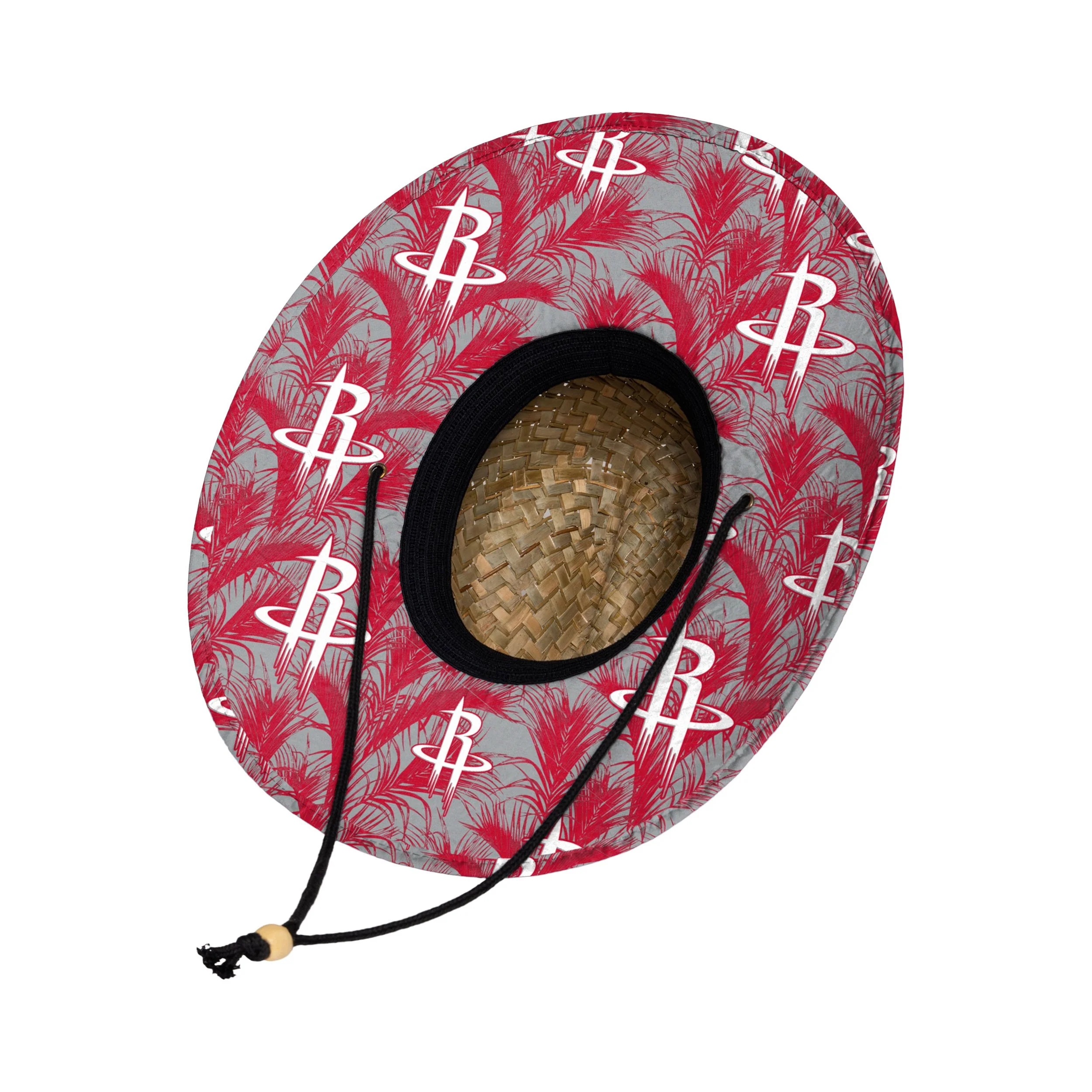 Houston Rockets NBA Floral Straw Hat - Image 2