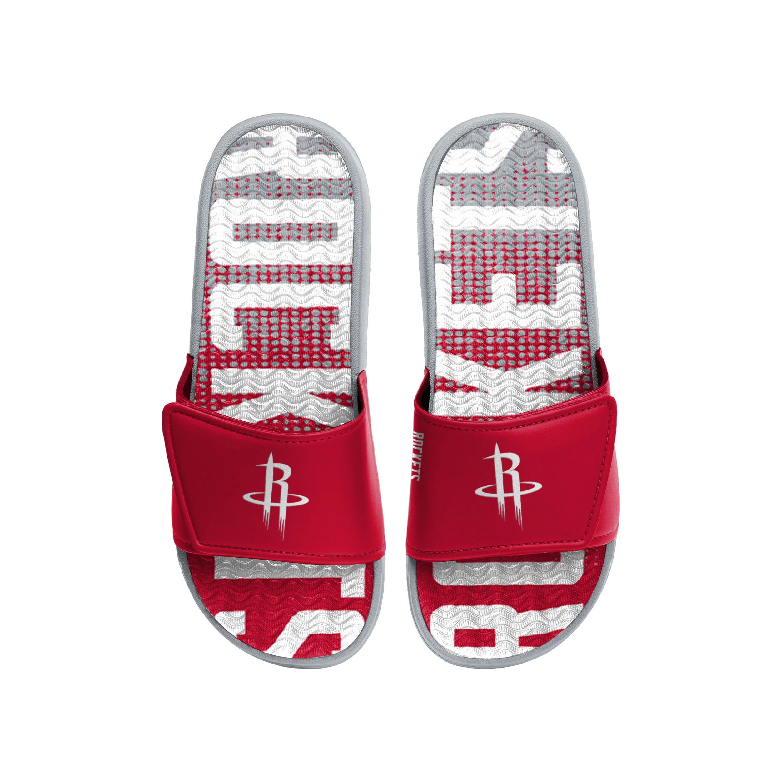 Houston Rockets NBA Mens Gradient Wordmark Gel Slide - Image 2