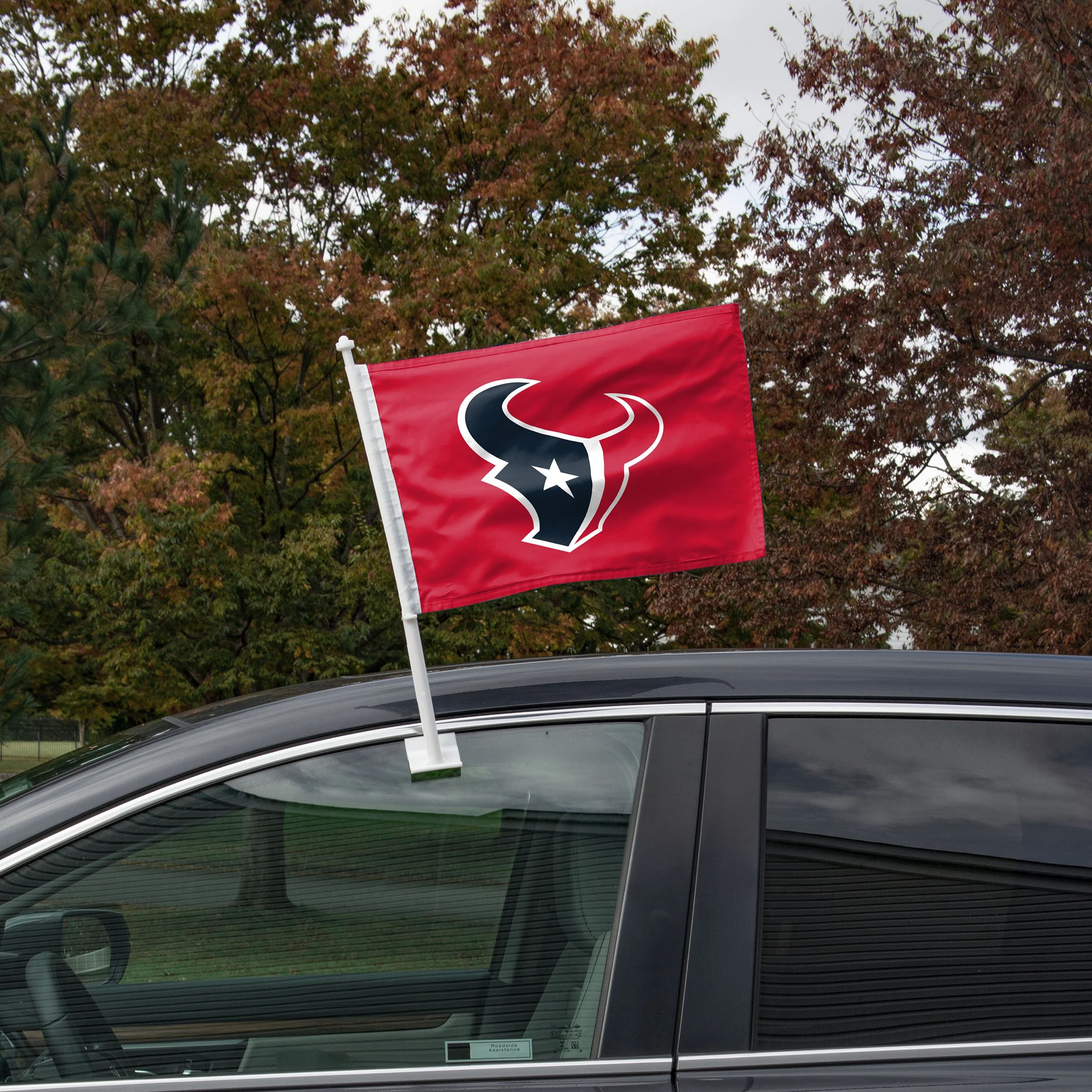 Houston Texans NFL 2 Pack Solid Car Flag - Image 2