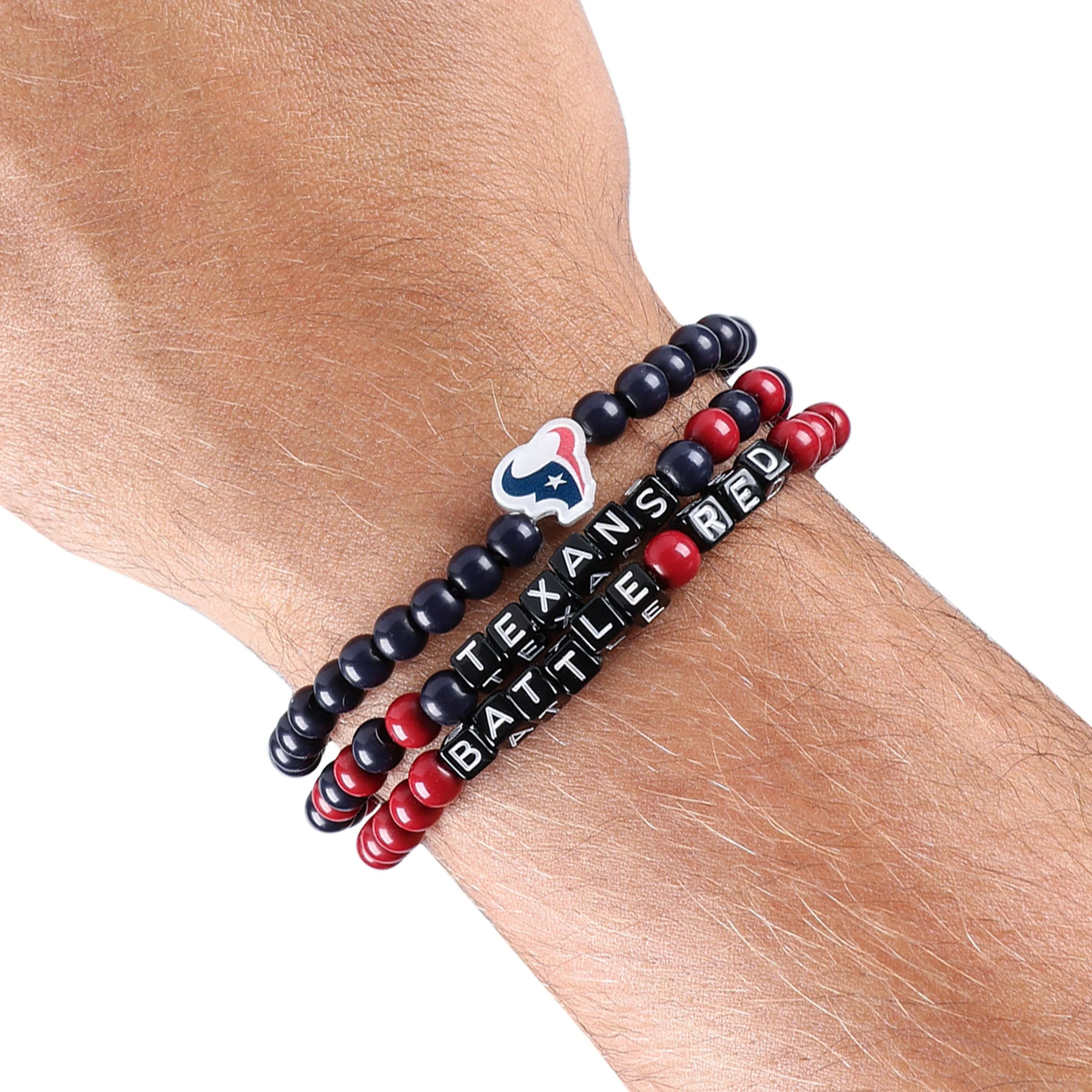 Houston Texans NFL 3 Pack Beaded Friendship Bracelet - Image 4