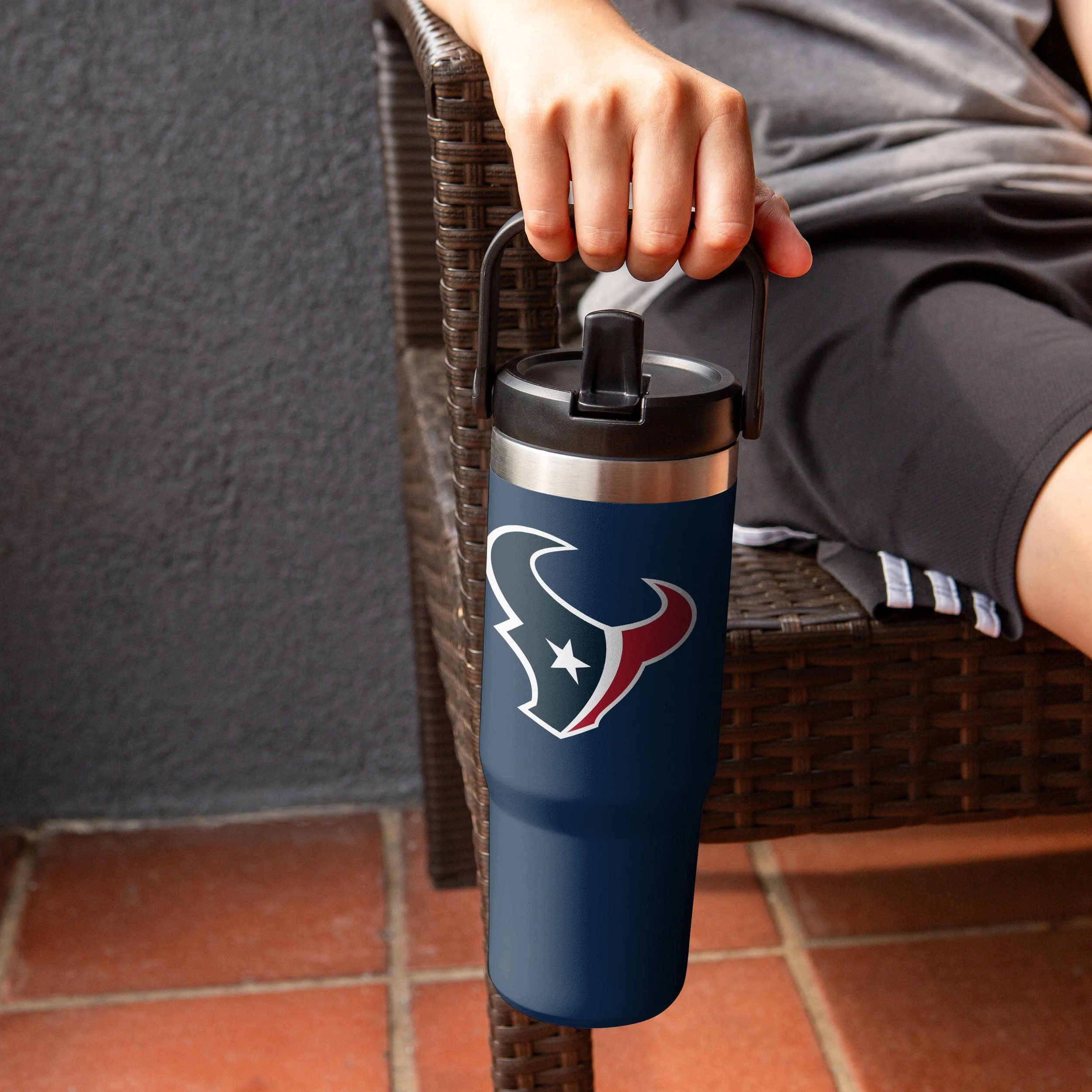 Houston Texans NFL 30 oz Straw Tumbler - Image 4