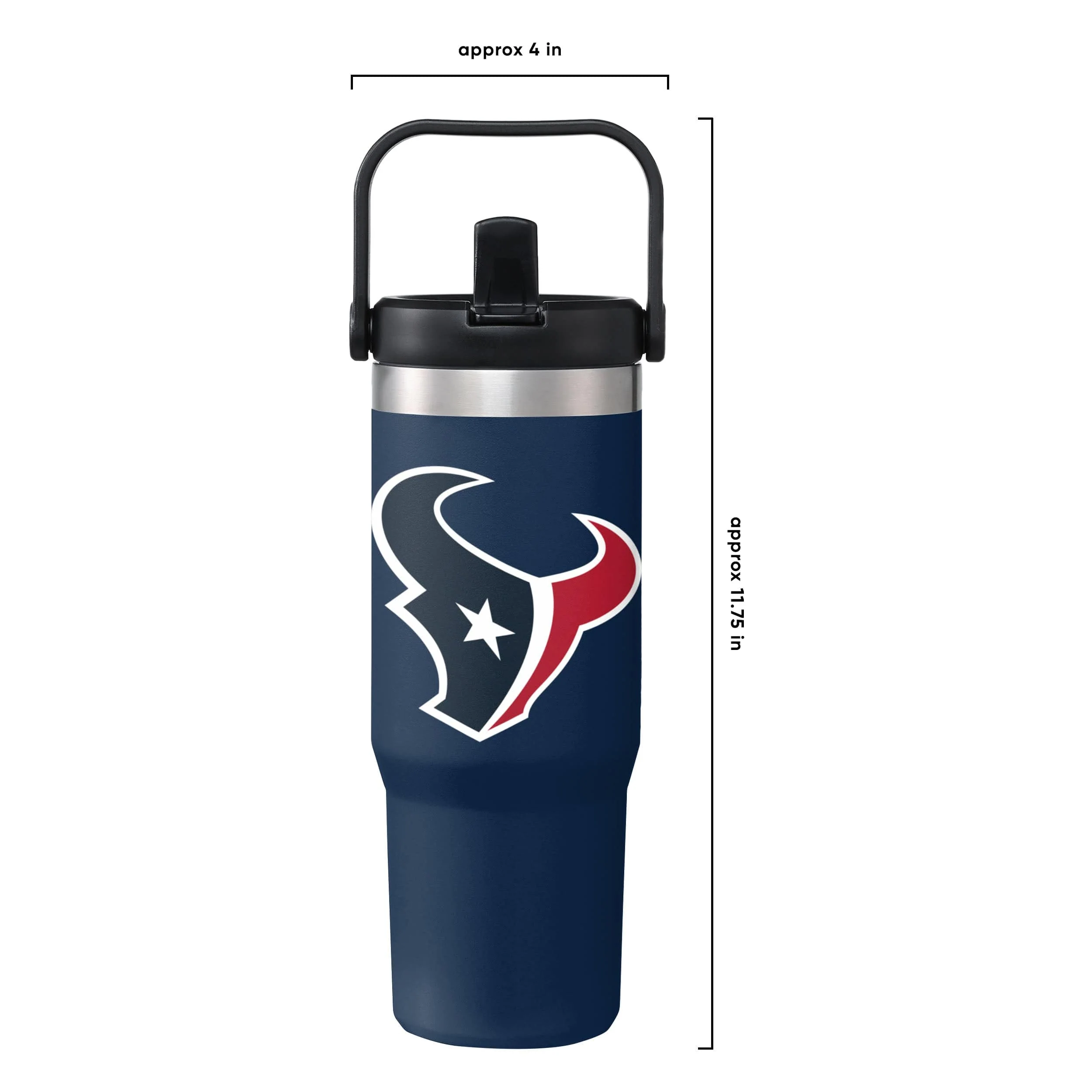 Houston Texans NFL 30 oz Straw Tumbler - Image 5