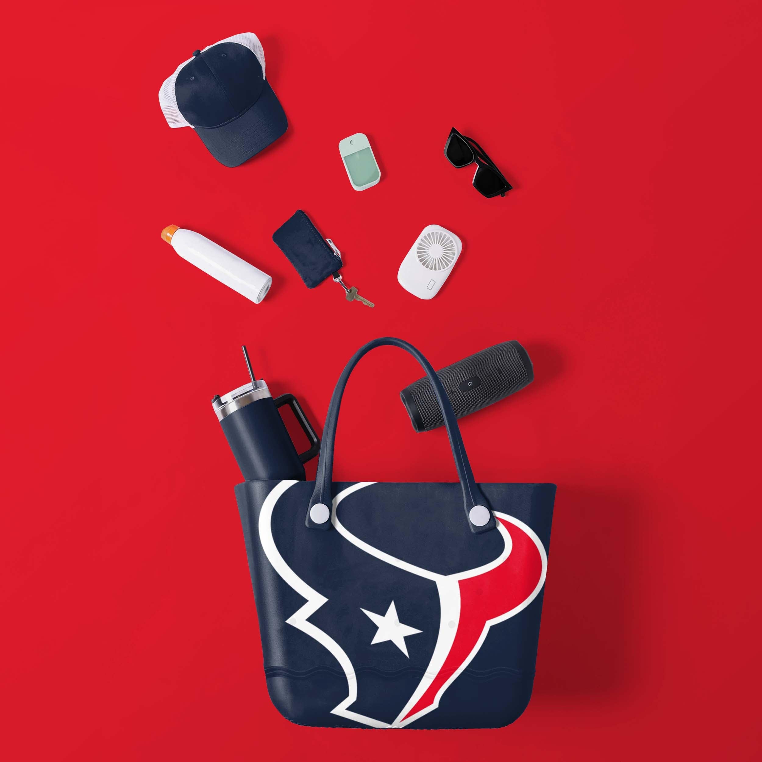 Houston Texans NFL Big Logo Tailgate Tote Bag - Image 2