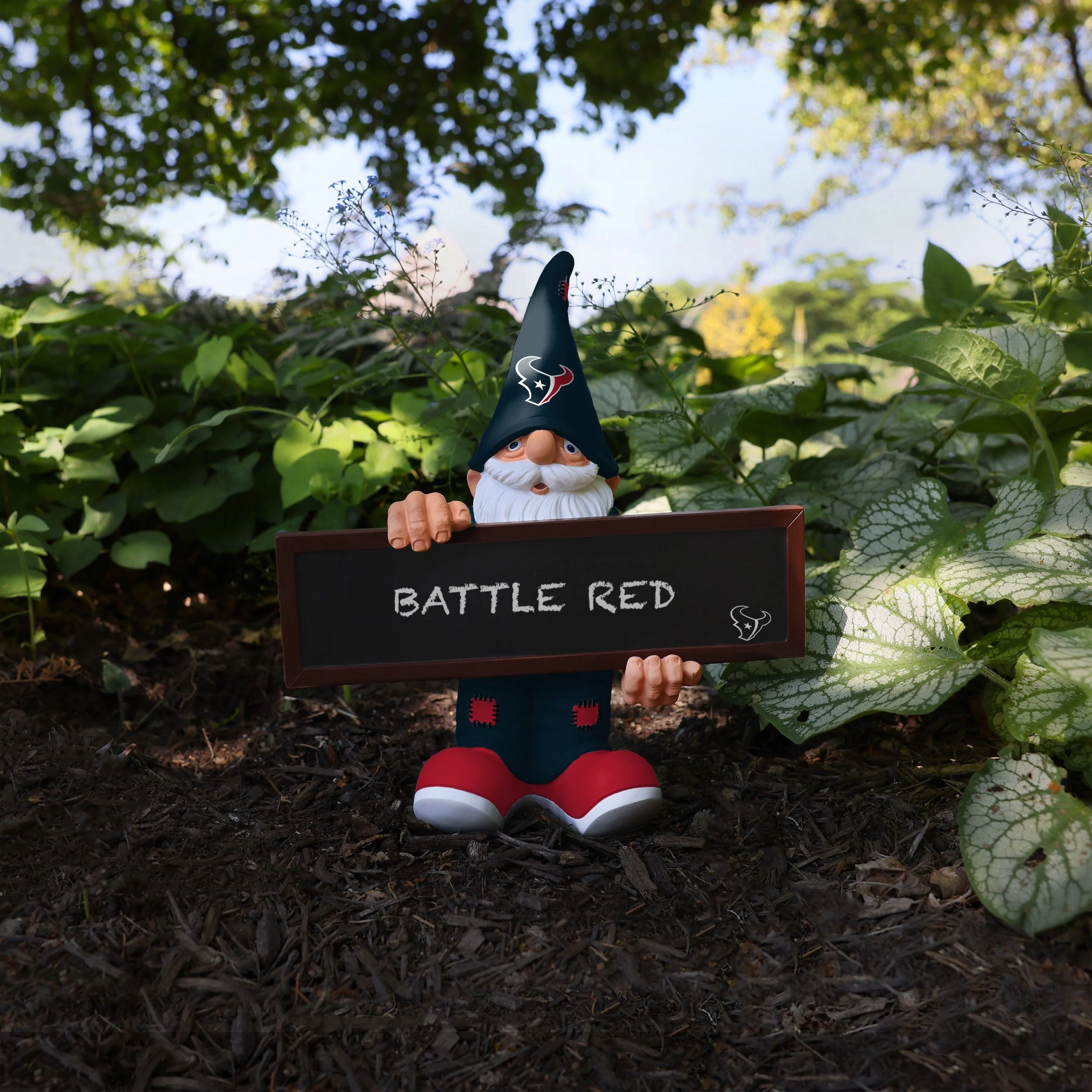 Houston Texans NFL Chalkboard Sign Gnome - Image 5