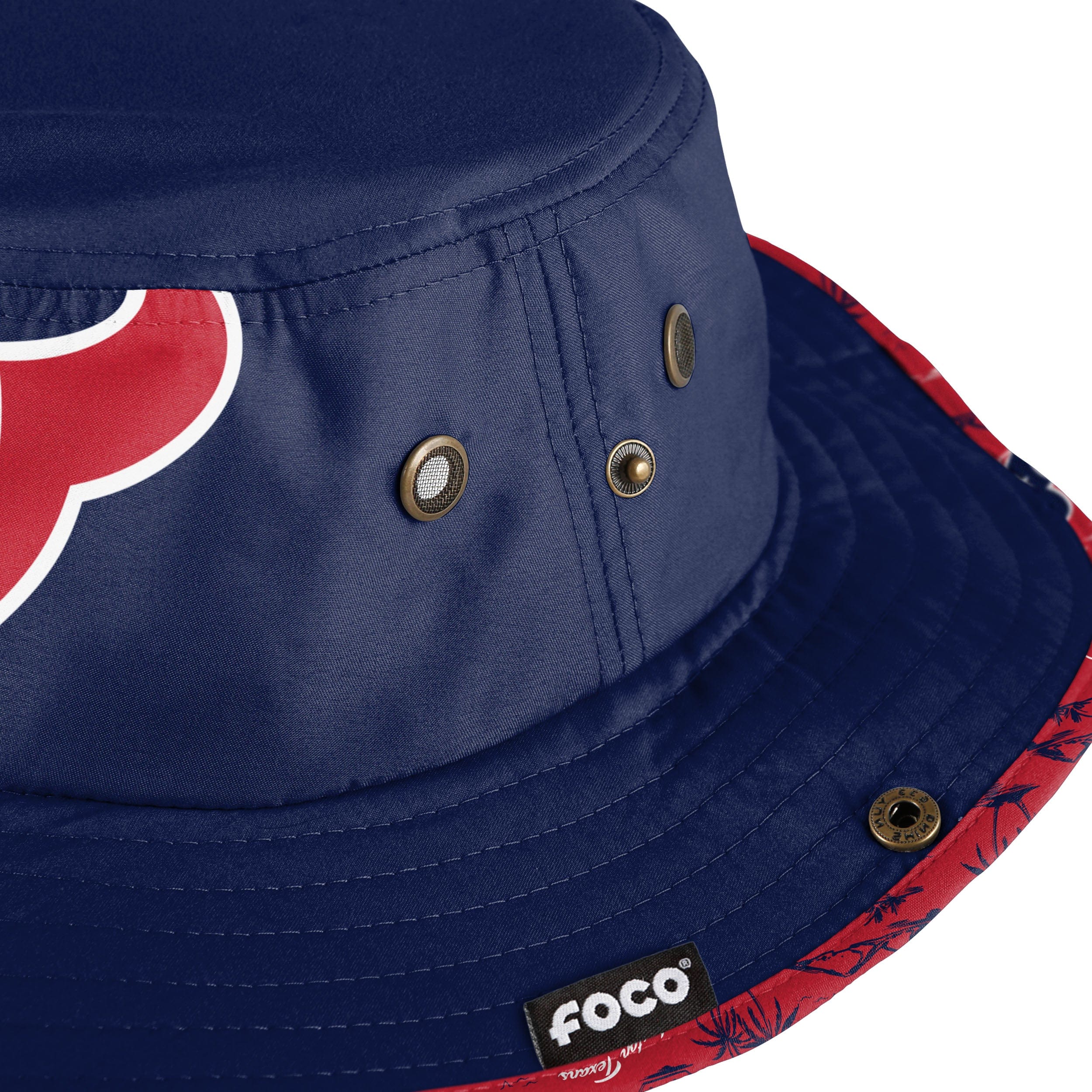 Houston Texans NFL Cropped Big Logo Hybrid Boonie Hat - Image 4