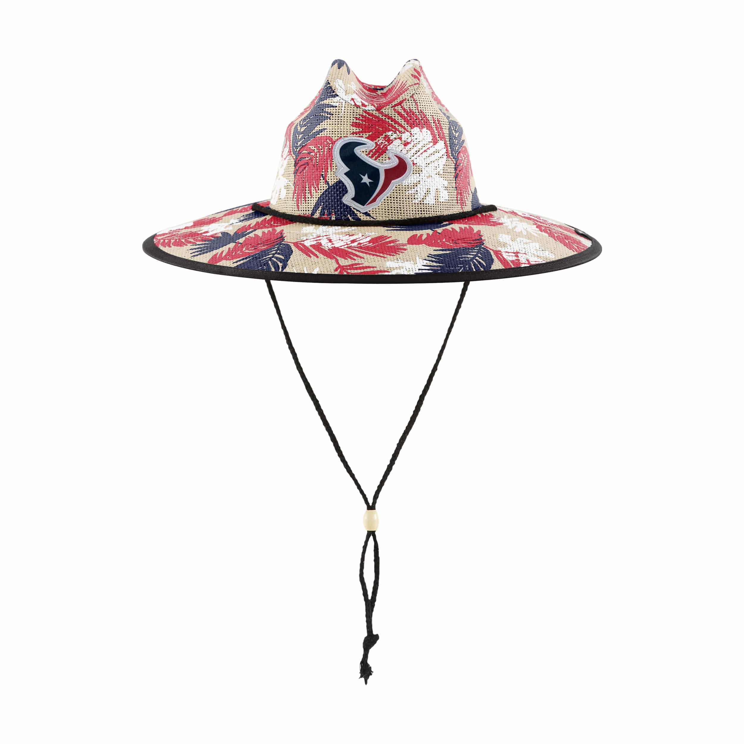 Houston Texans NFL Floral Printed Straw Hat - Image 3