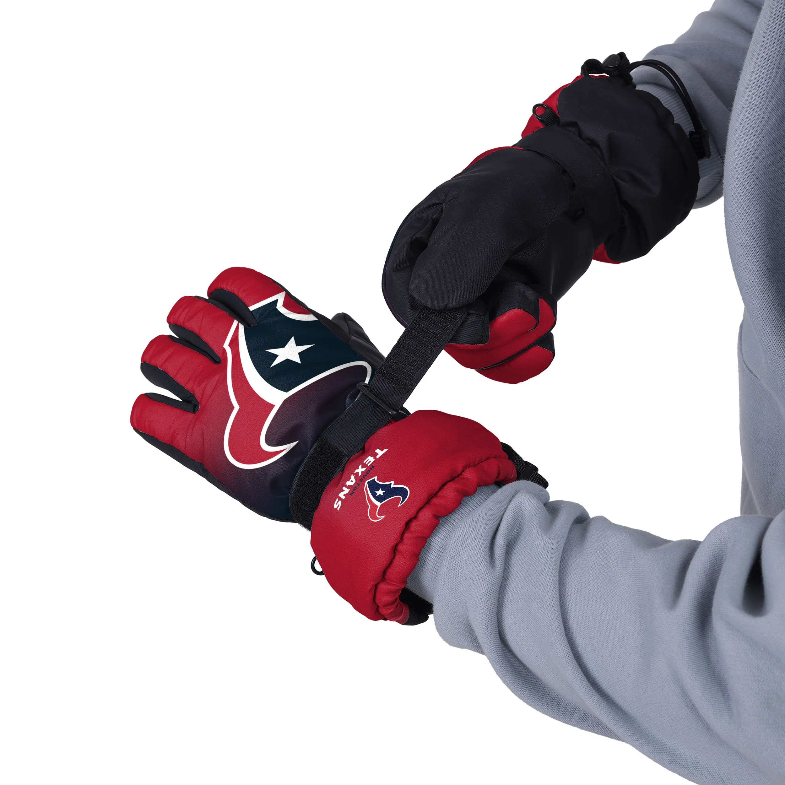 Houston Texans NFL Gradient Logo Insulated Gloves - Image 2