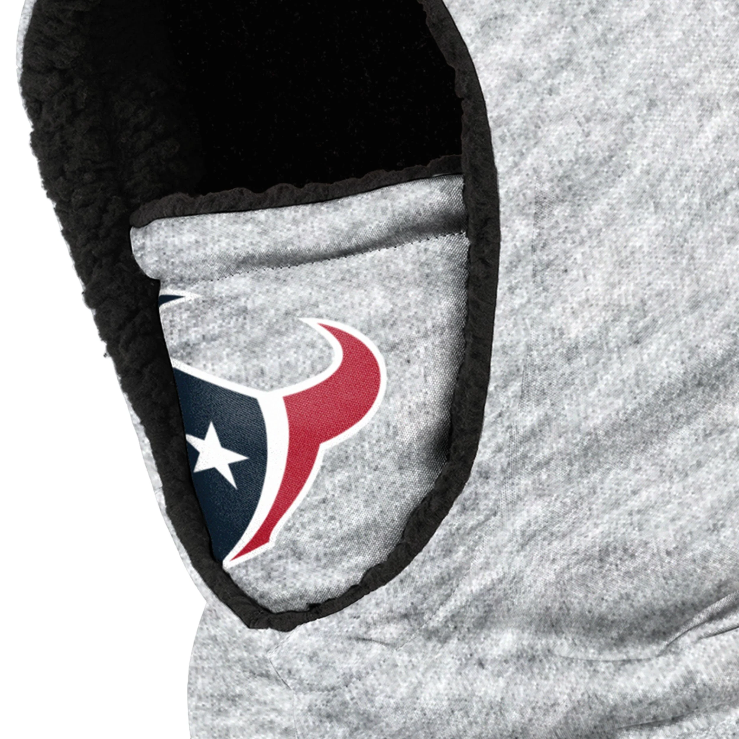 Houston Texans NFL Heather Grey Big Logo Hooded Gaiter - Image 3