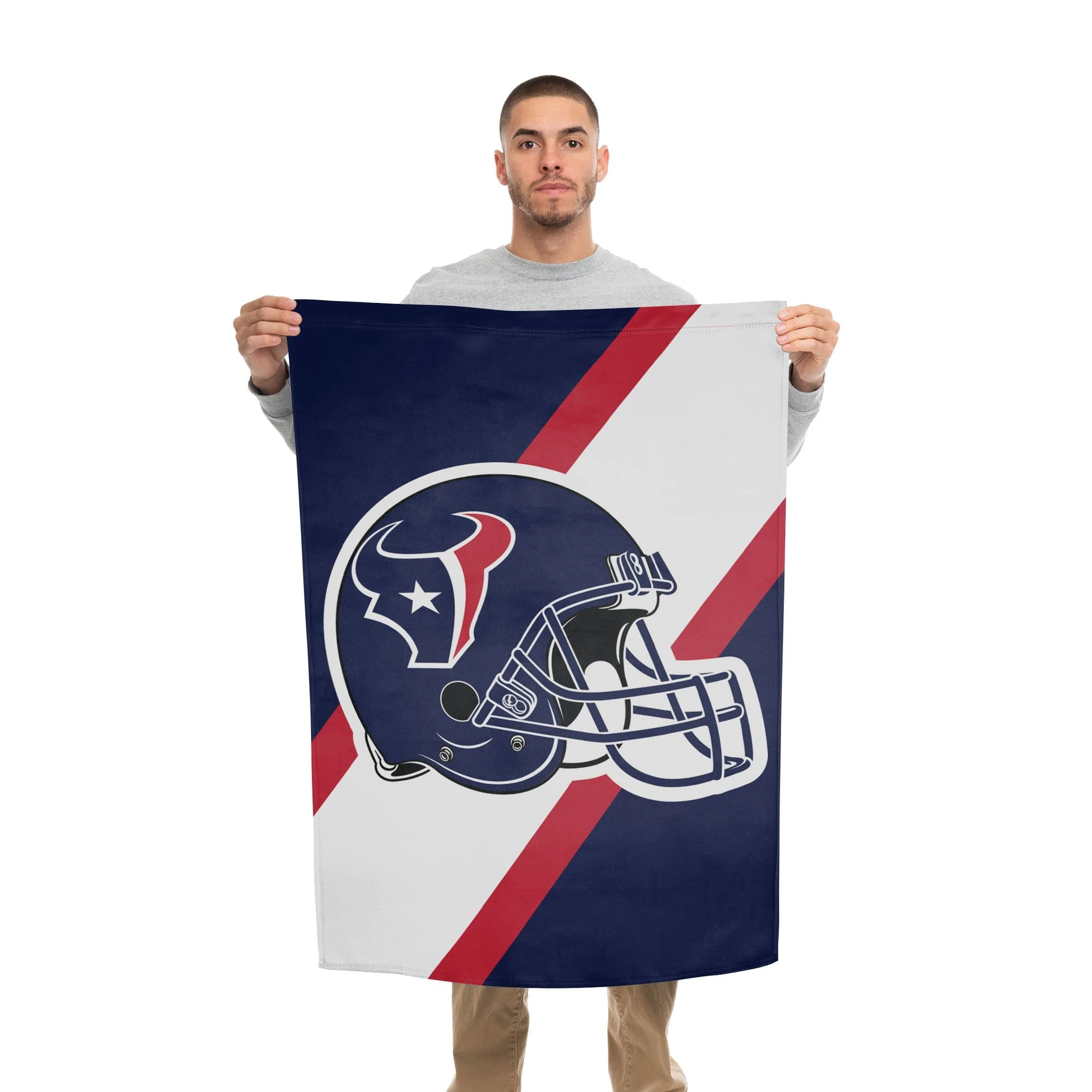 Houston Texans NFL Helmet Vertical Flag - Image 2