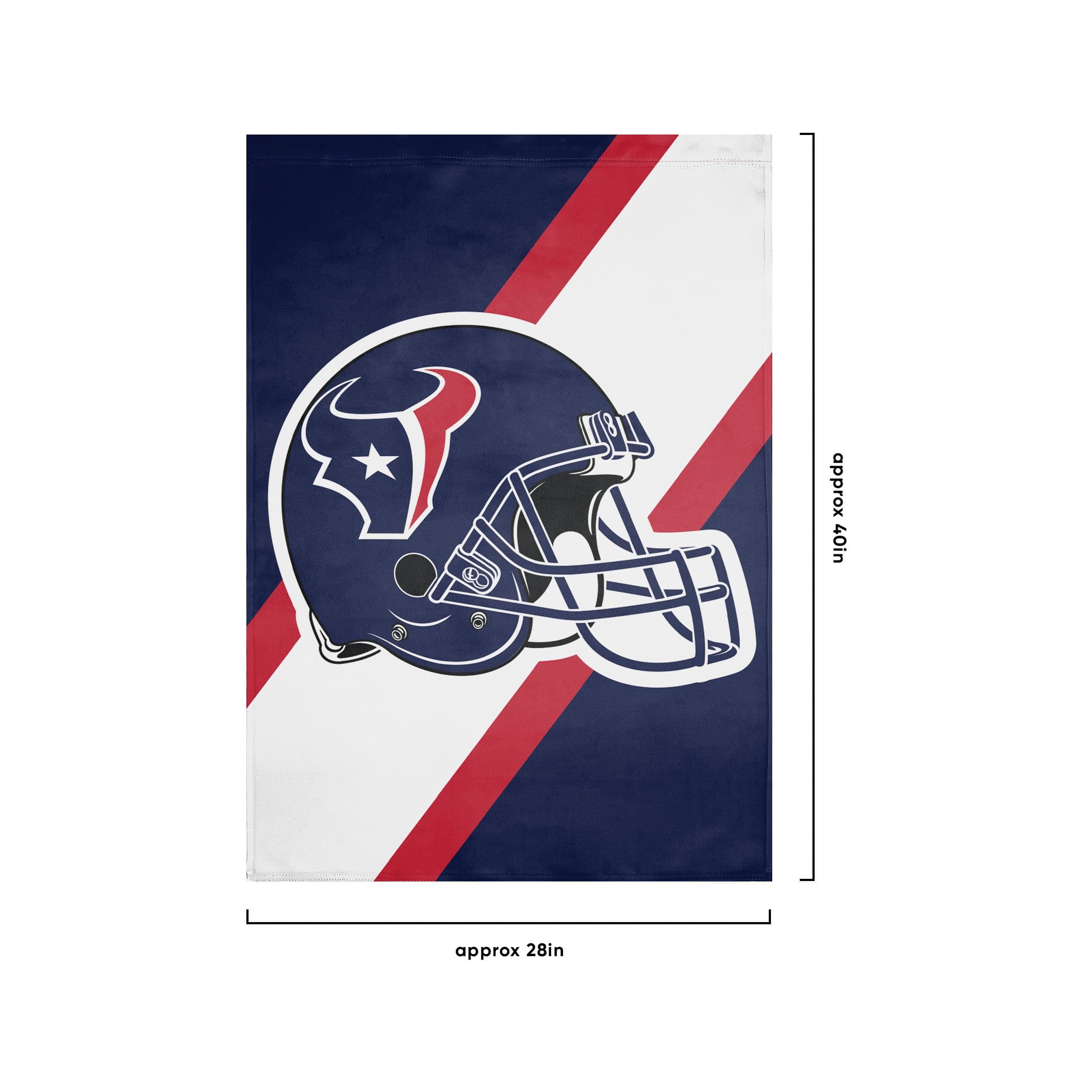 Houston Texans NFL Helmet Vertical Flag - Image 3