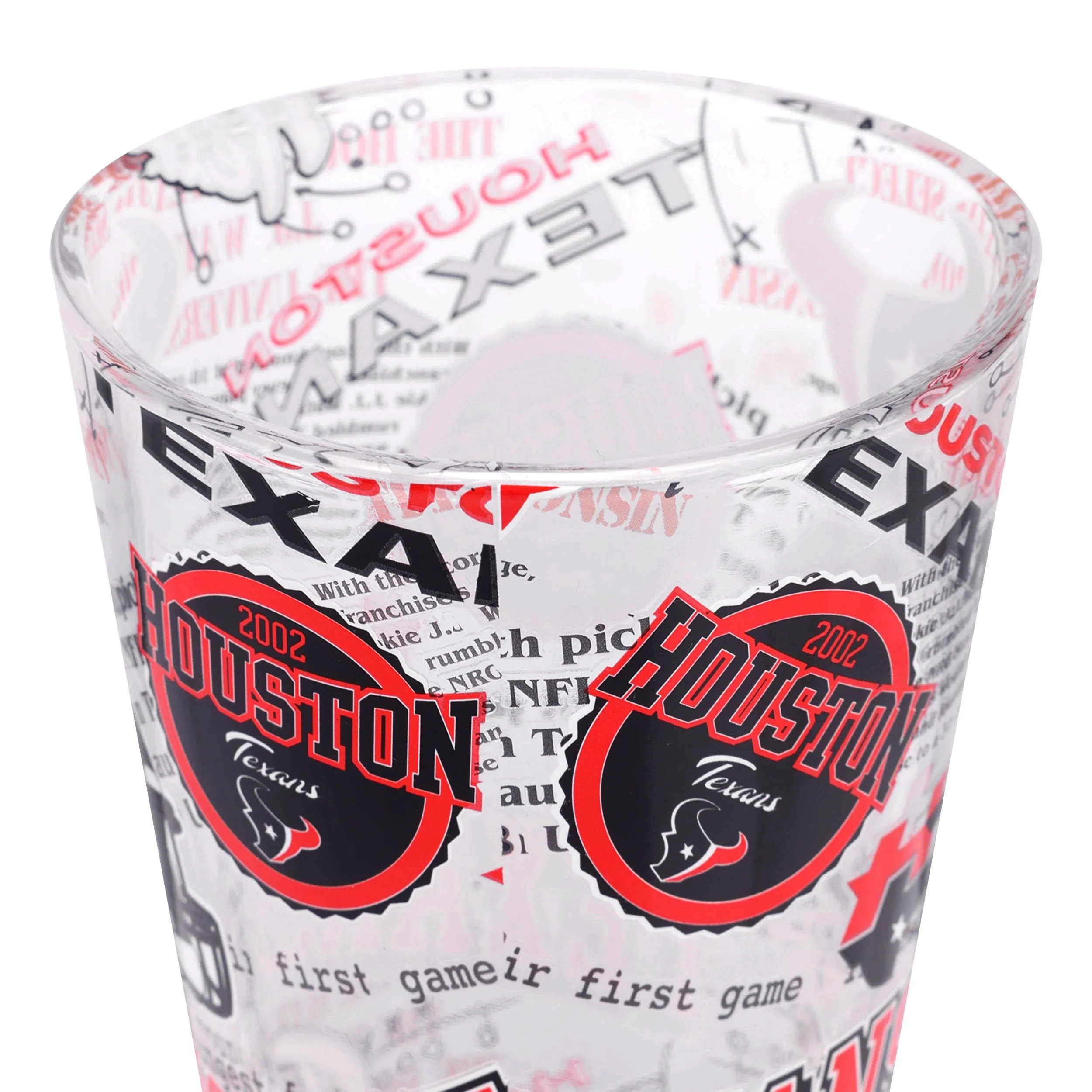 Houston Texans NFL Historic Print Pint Glass - Image 4