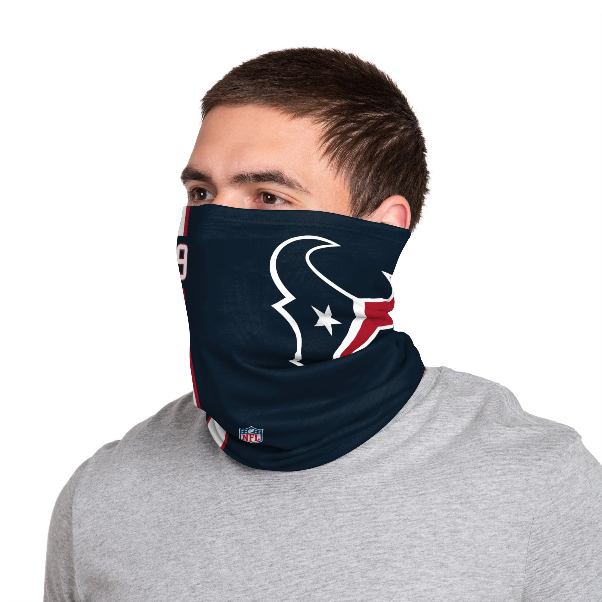 Houston Texans NFL JJ Watt On-Field Sideline Logo Gaiter Scarf - Image 2