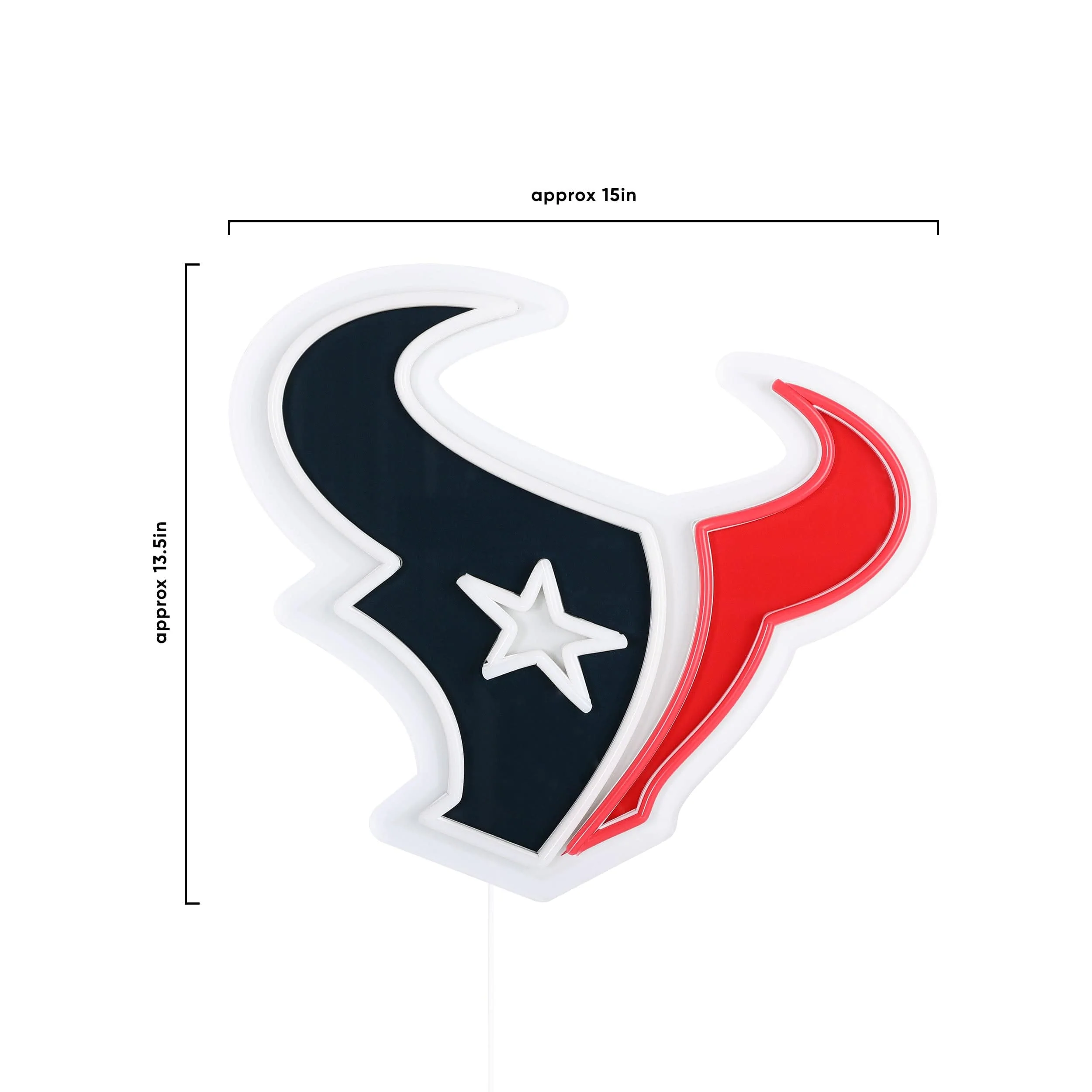 Houston Texans NFL LED Neon Light Up Team Logo Sign - Image 5