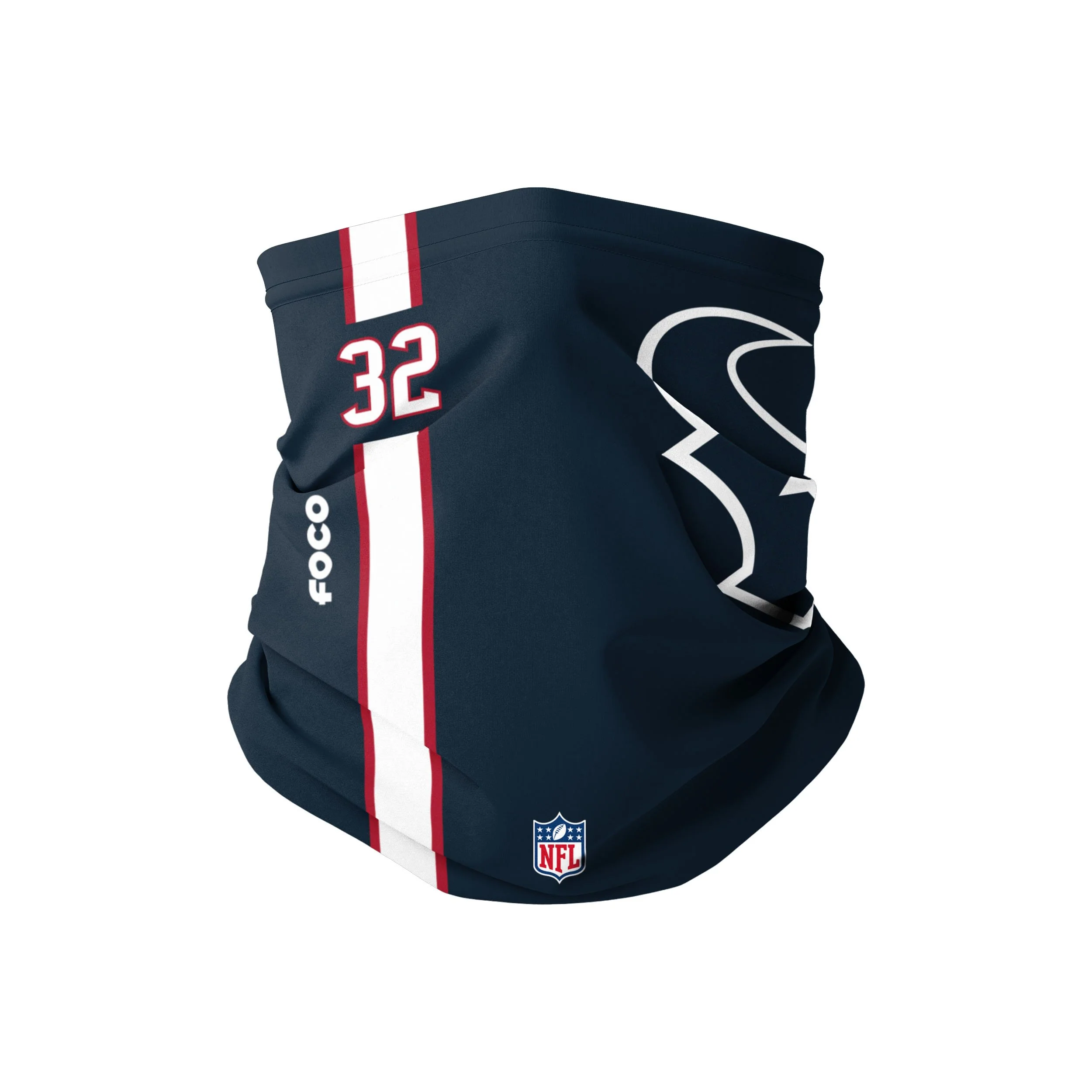 Houston Texans NFL Lonnie Johnson Jr On-Field Sideline Logo Gaiter Scarf
