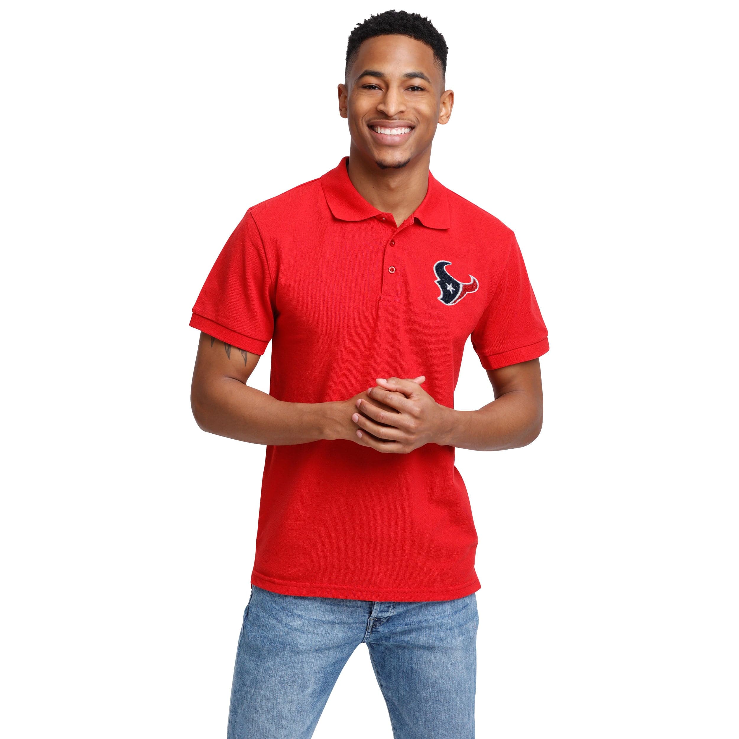 Houston Texans NFL Mens Casual Color Polo - Image 3