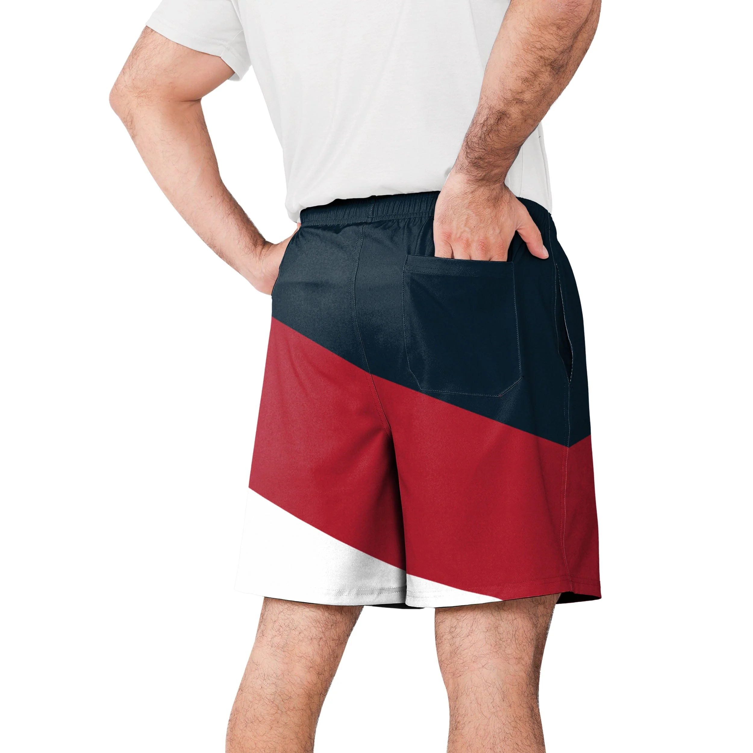 Houston Texans NFL Mens Colorblock Double Down Liner Training Shorts - Image 3
