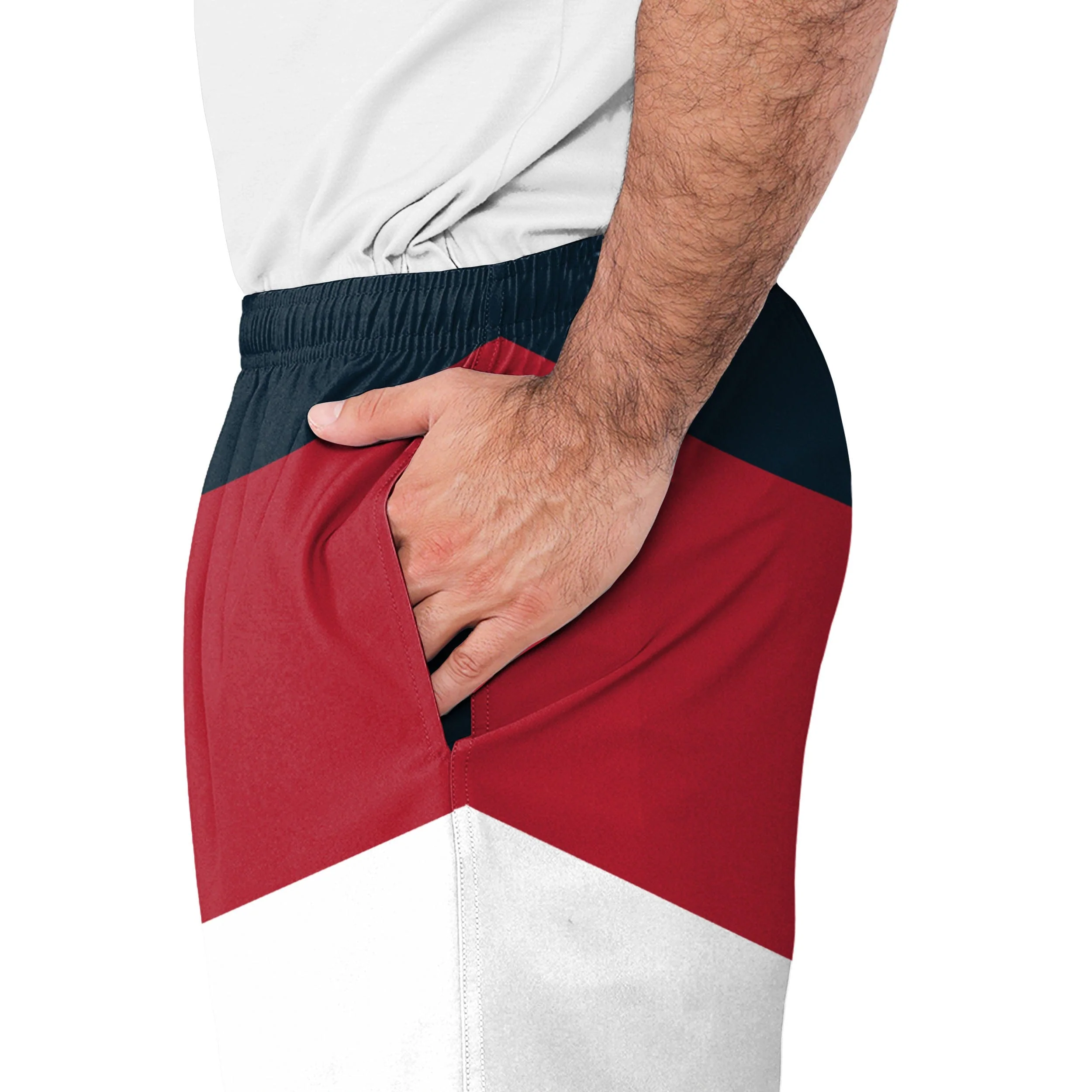 Houston Texans NFL Mens Colorblock Double Down Liner Training Shorts - Image 4