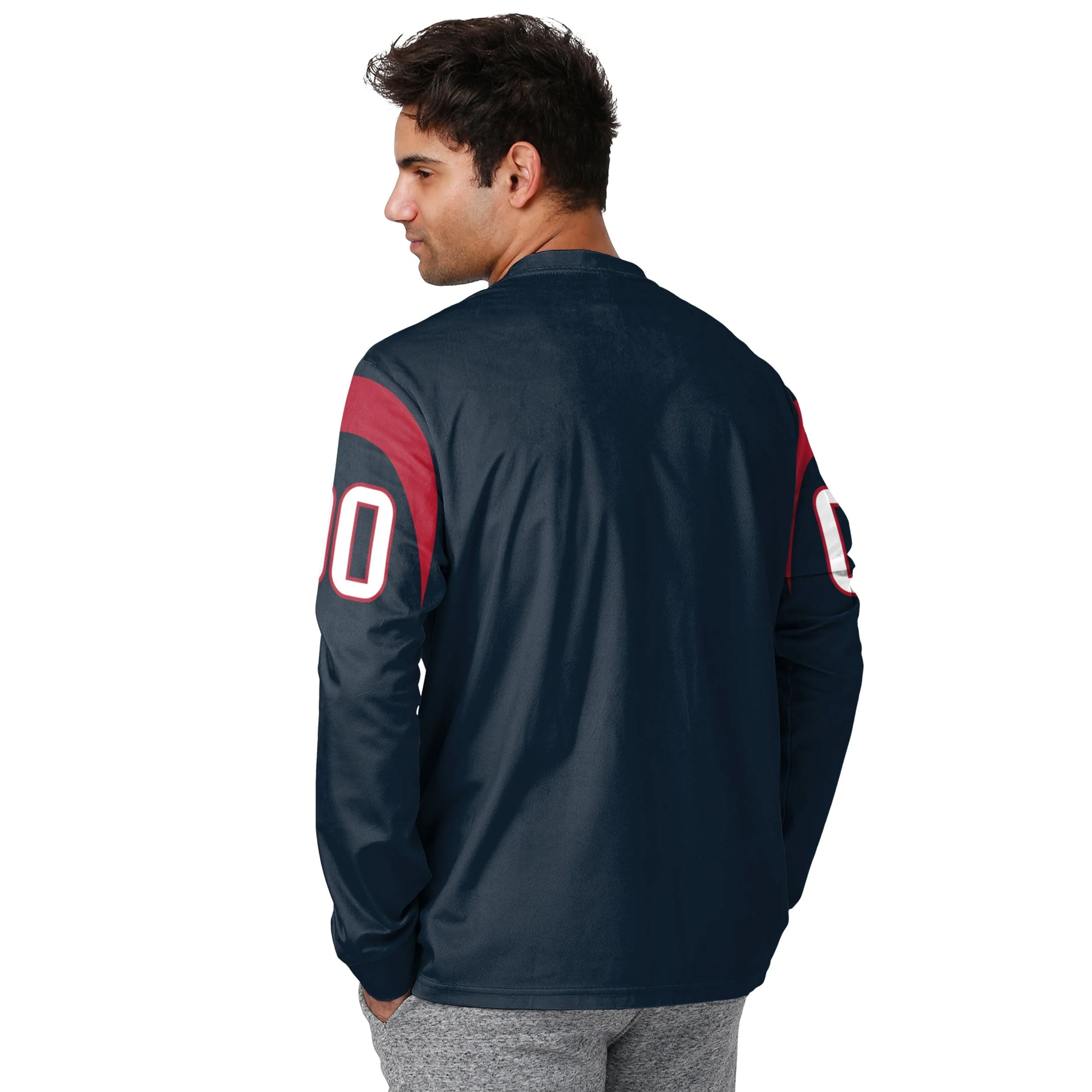 Houston Texans NFL Mens Gameday Ready Lounge Shirt - Image 2