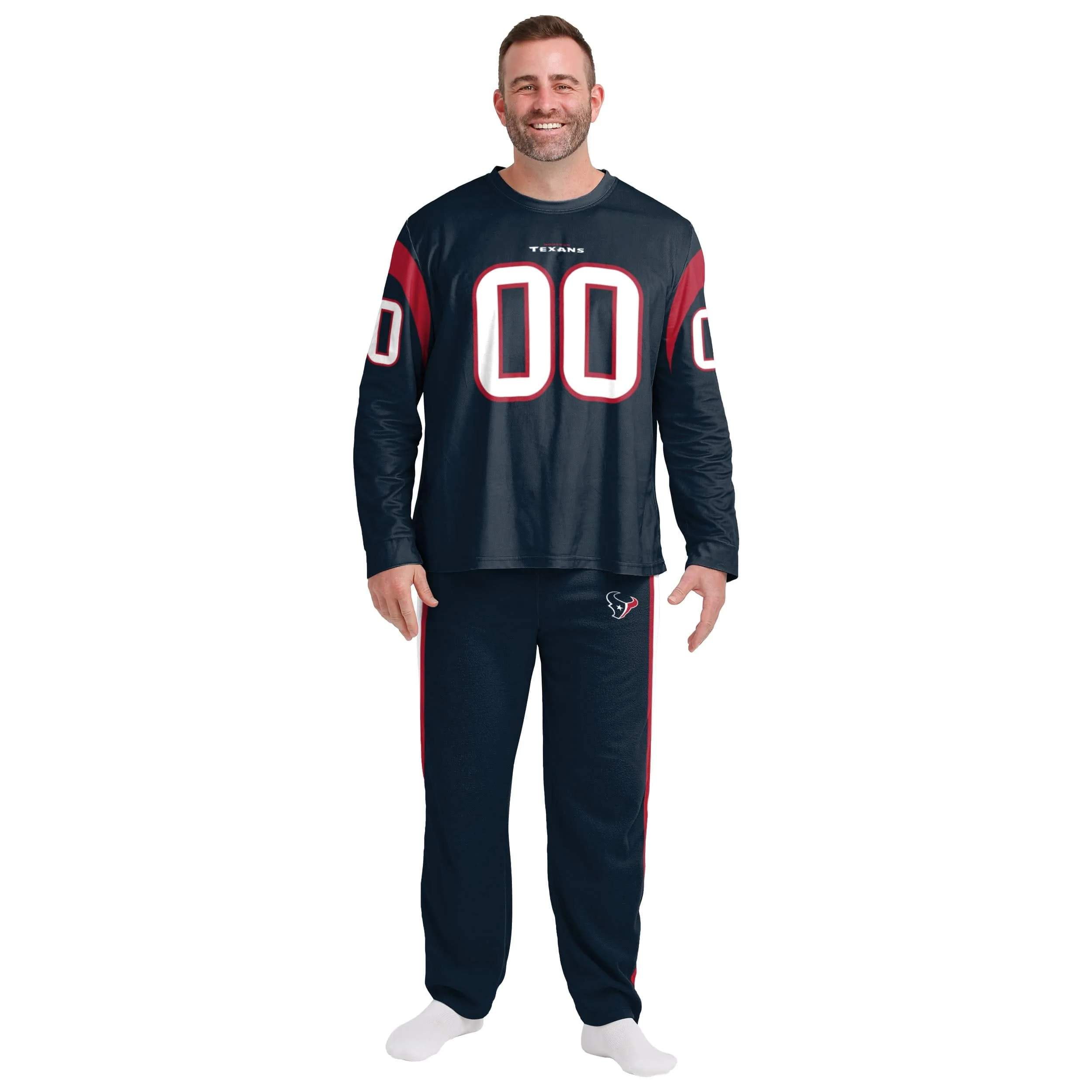 Houston Texans NFL Mens Gameday Ready Lounge Shirt - Image 3