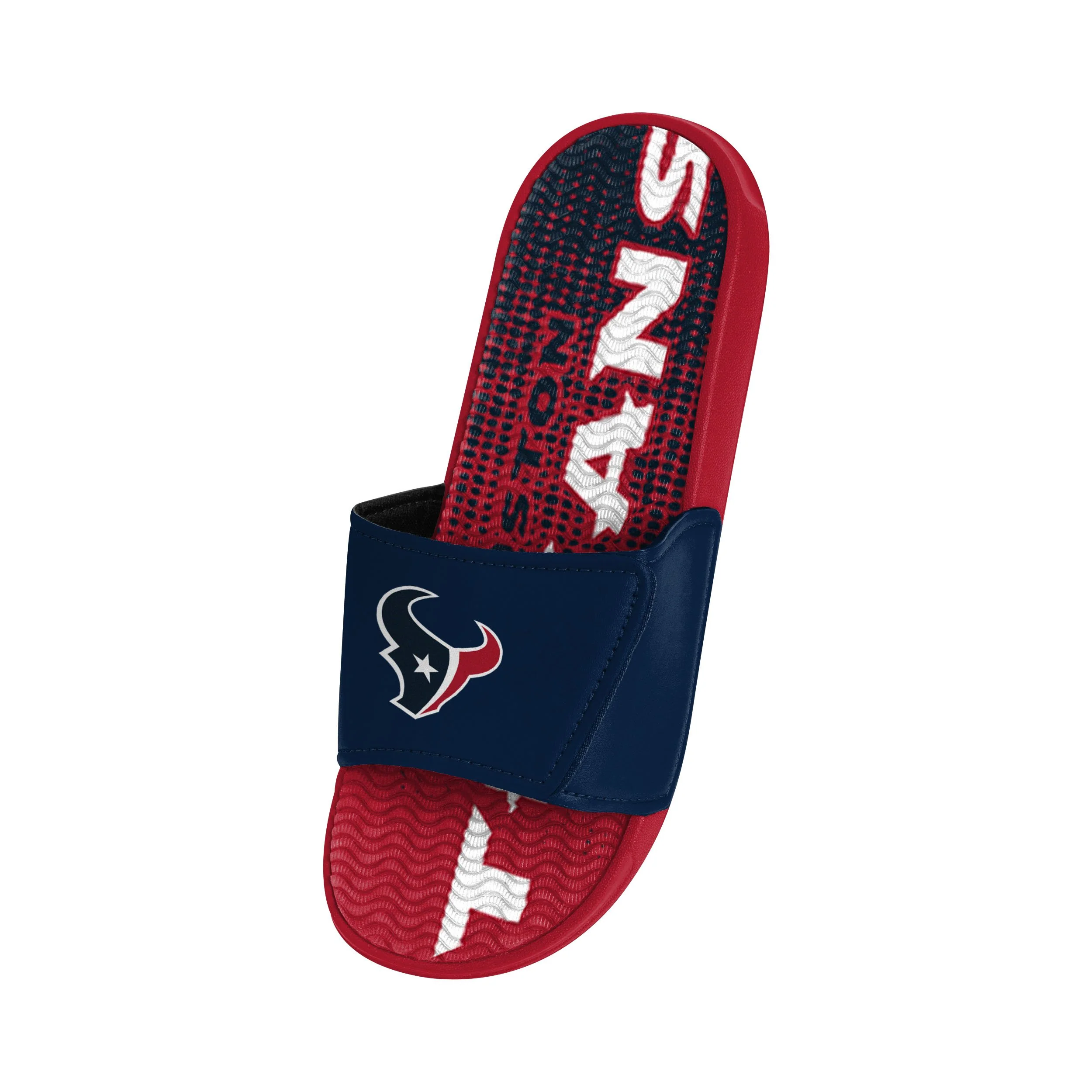 Houston Texans NFL Mens Gradient Wordmark Gel Slide - Image 3