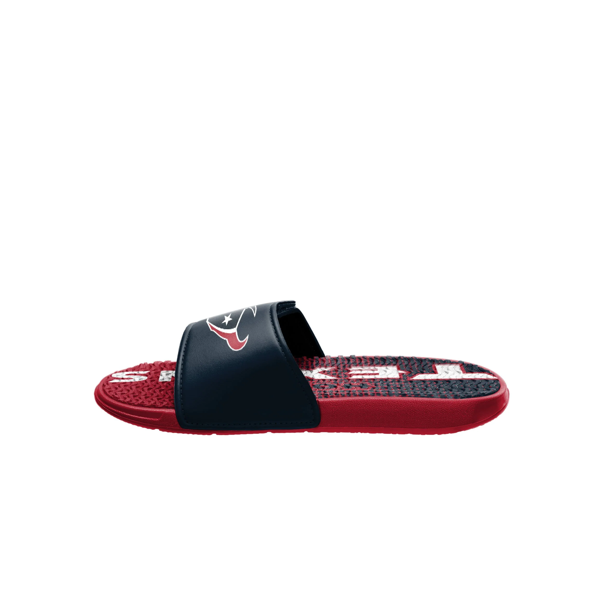 Houston Texans NFL Mens Gradient Wordmark Gel Slide - Image 4