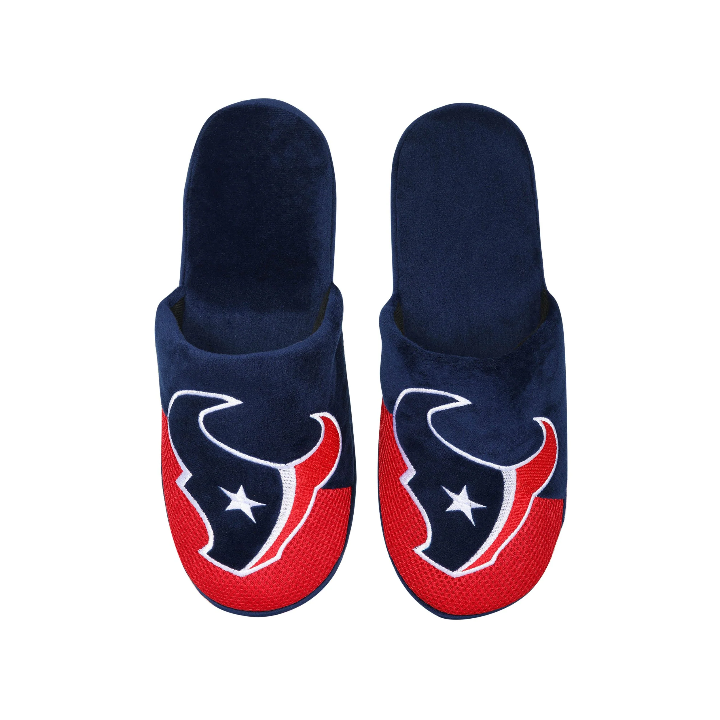 Houston Texans NFL Mens Logo Staycation Slippers - Image 4