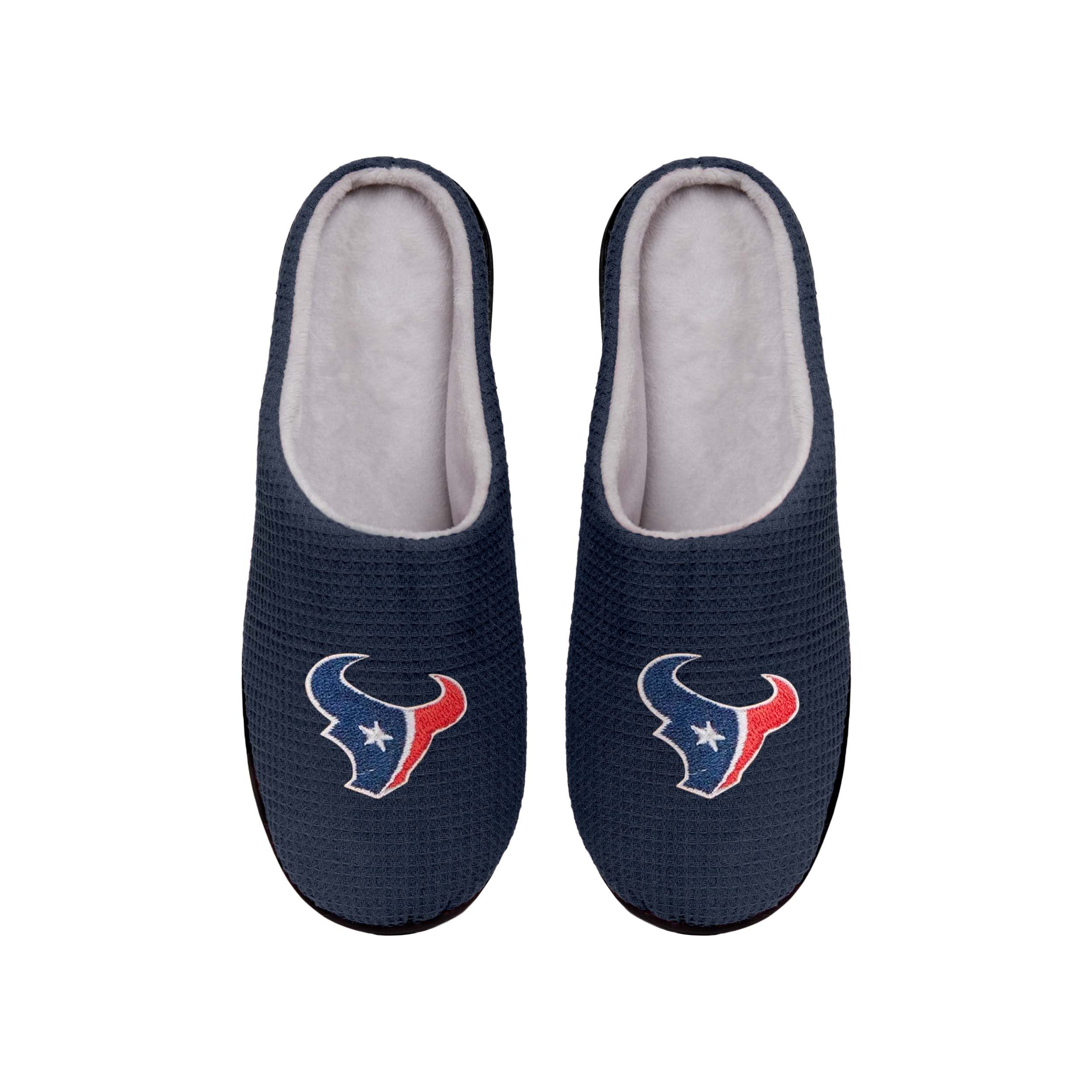 Houston Texans NFL Mens Memory Foam Slide Slippers - Image 2